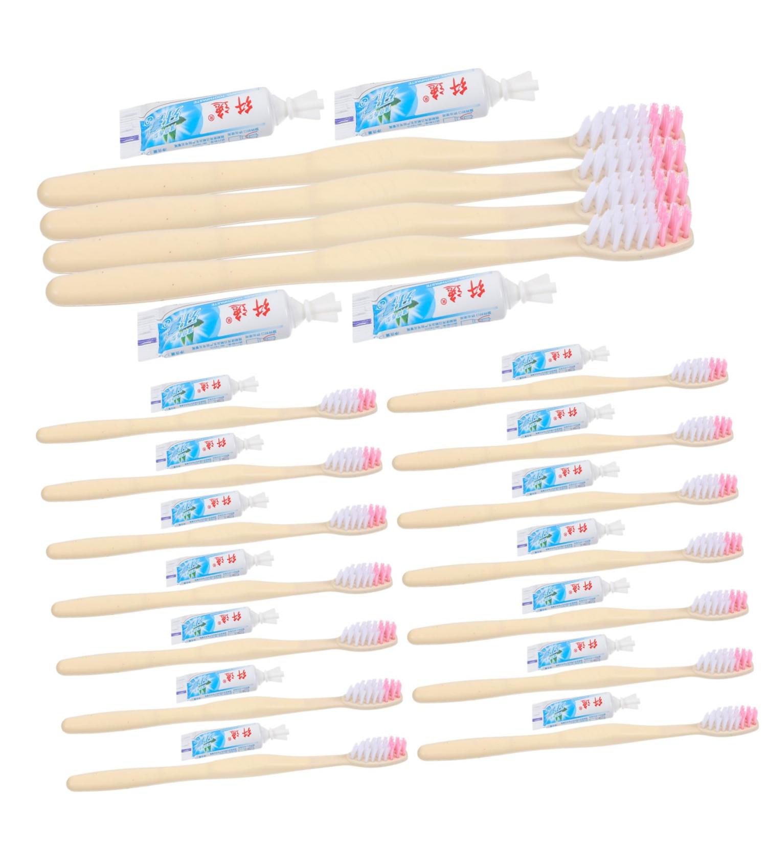 Beaupretty 100 Disposable Toothbrushes - Single Travel Toothbrushes Individually Packaged for Hotel & Travel Use - Buy Online on GoSupps.com