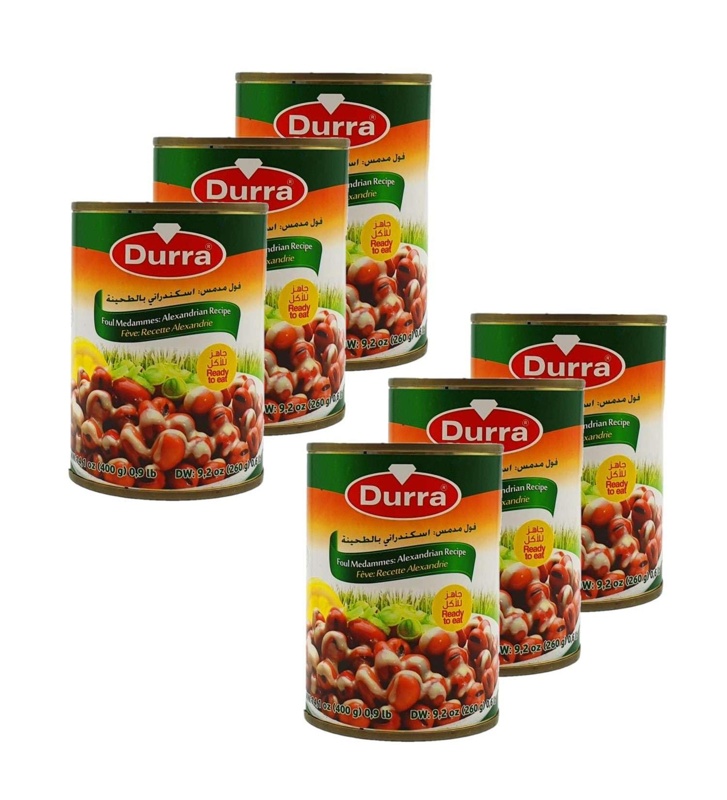 Lot 6x Foul medammes Alexandria recipe bean (tahini) - Box 400g