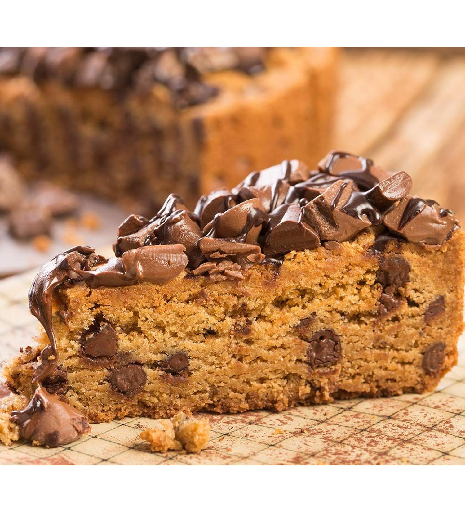 Chocolate Chip Deep Dish Cookie Pie - 14 Pre-Sliced Pieces | Gourmet Bakery Dessert with Chocolate Chips and Chunky Chocolate Topping - Buy Online on GoSupps.com