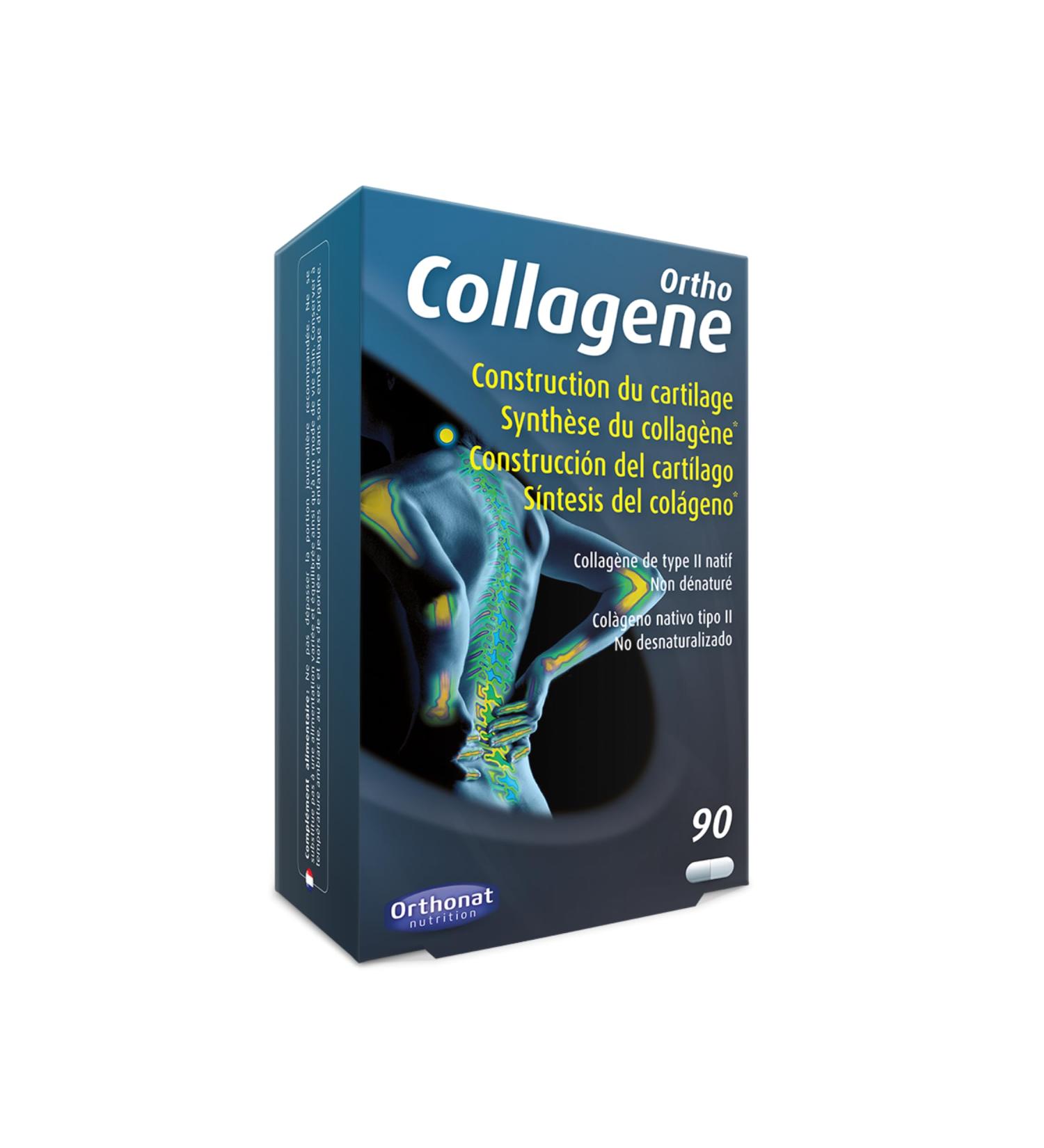 Orthonat - Ortho Collagen - Joint and Cartilage Supplement, Synthesis of Collagen Type II Native, Undenatured - 10 mg Total Collagen per capsule - 90 Capsules