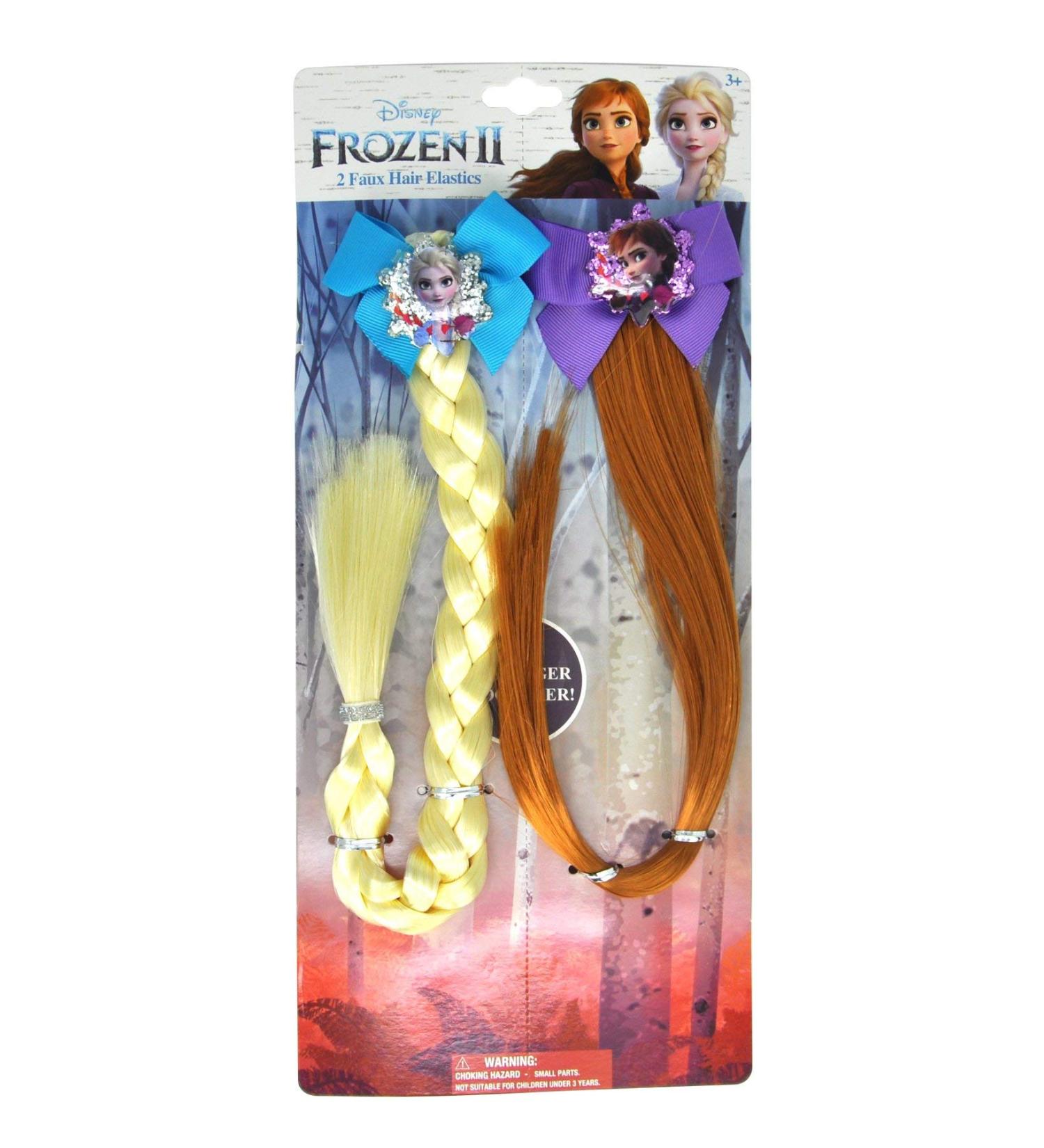Disney Frozen II Elsa & Anna Faux Hair Clip Set (2-Pack) for Girls - Buy Online on GoSupps.com