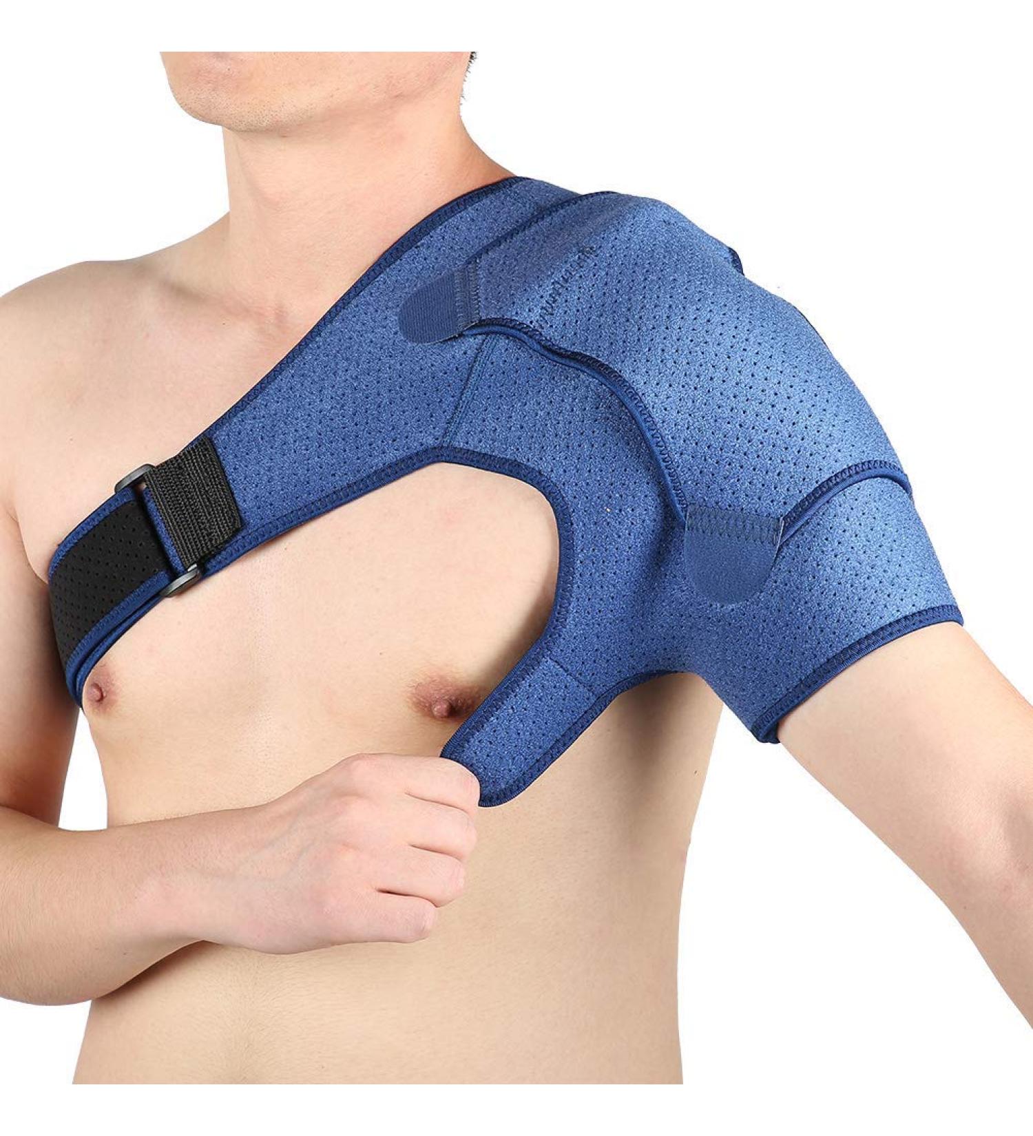 Shoulder Brace 1 Right or Left Shoulder Support for AC Joint Tendonitis Shoulder Dislocation Neoprene Support Protect - Buy Online on GoSupps.com
