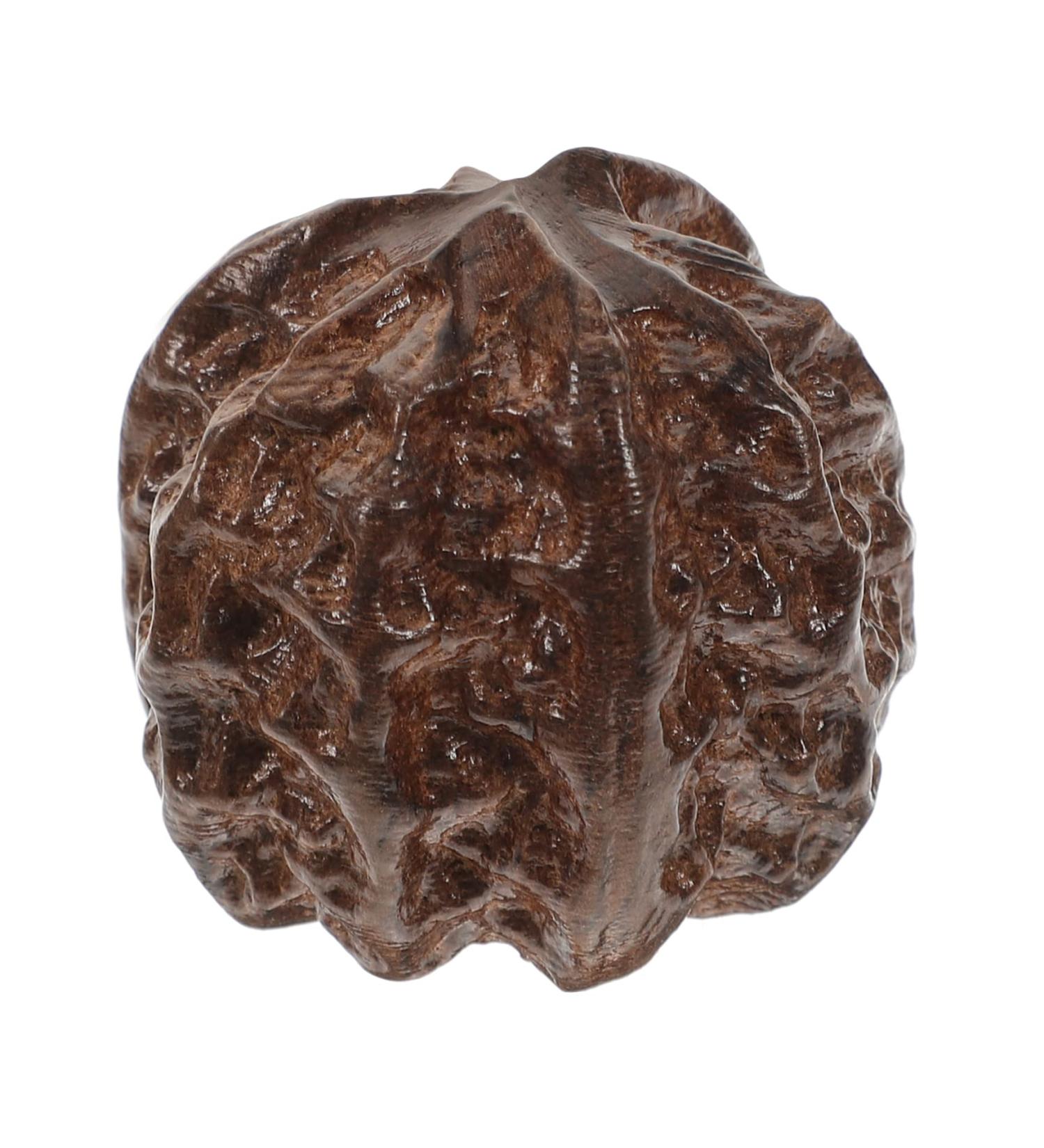 Coheali Wenwan Chinese Peach Wood Carved Gymnastics Stress Balls - Baoding Style 4x4cm Handmade Decoration - Buy Online on GoSupps.com