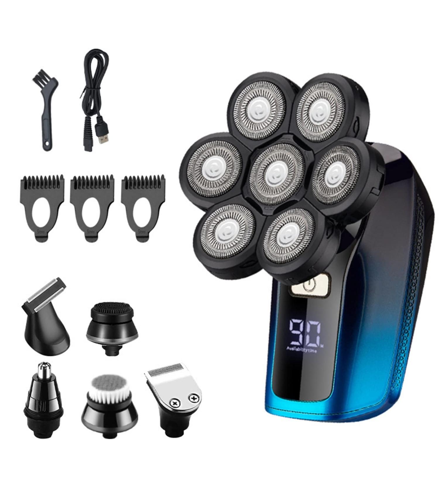 Buy 6-in-1 Electric Razor for Men | Waterproof Floating Cutter Digital Display & USB Charging | Best Electric Shaver Online - Buy Online on GoSupps.com