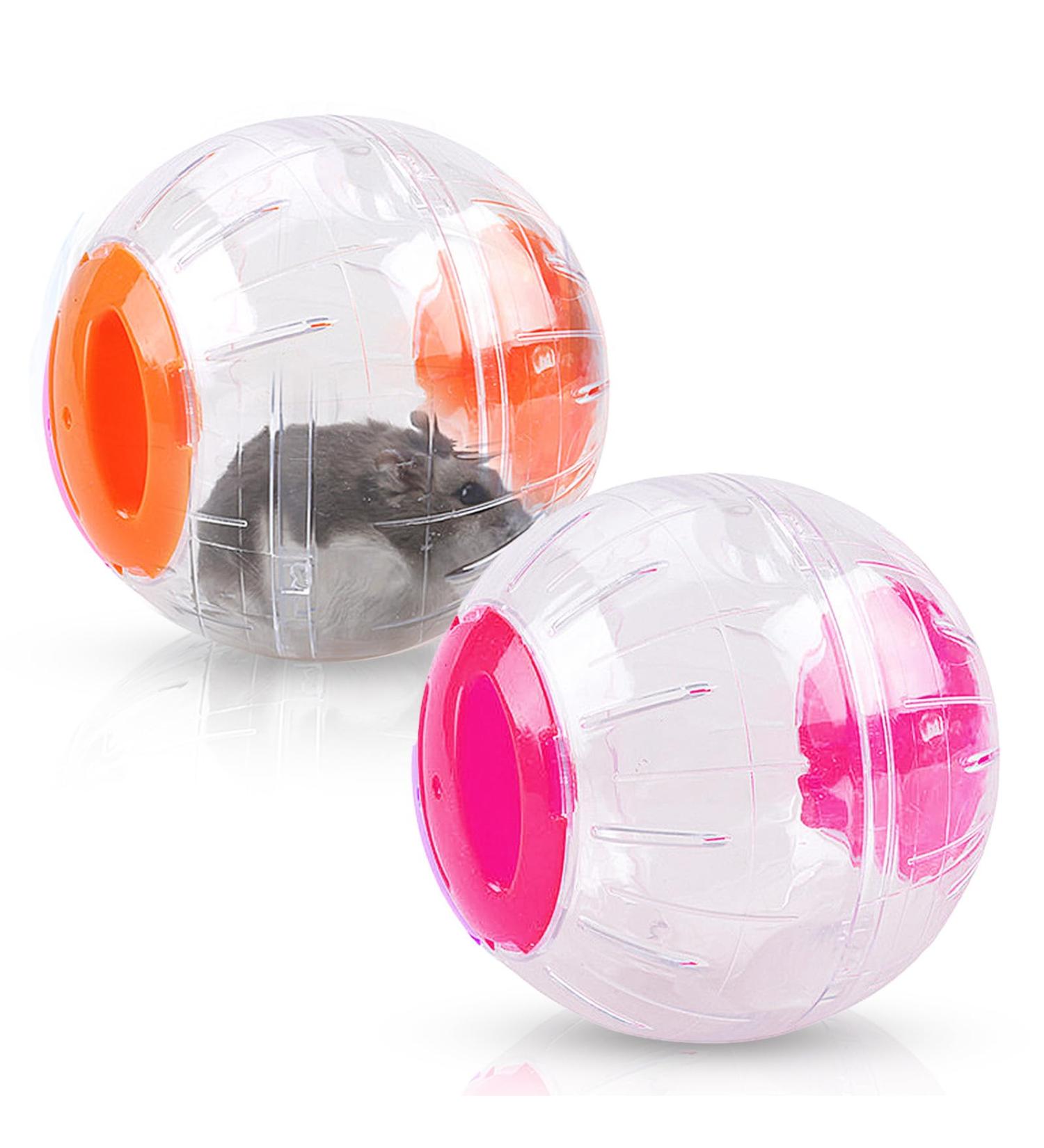 2 Pieces Hamster Balls Small Animal Exercise Balls Transparent Hamster Balls Running Wheel Cute Jogging Balls Toys for Relieves Boredom and Increases Activity - Buy Online on GoSupps.com