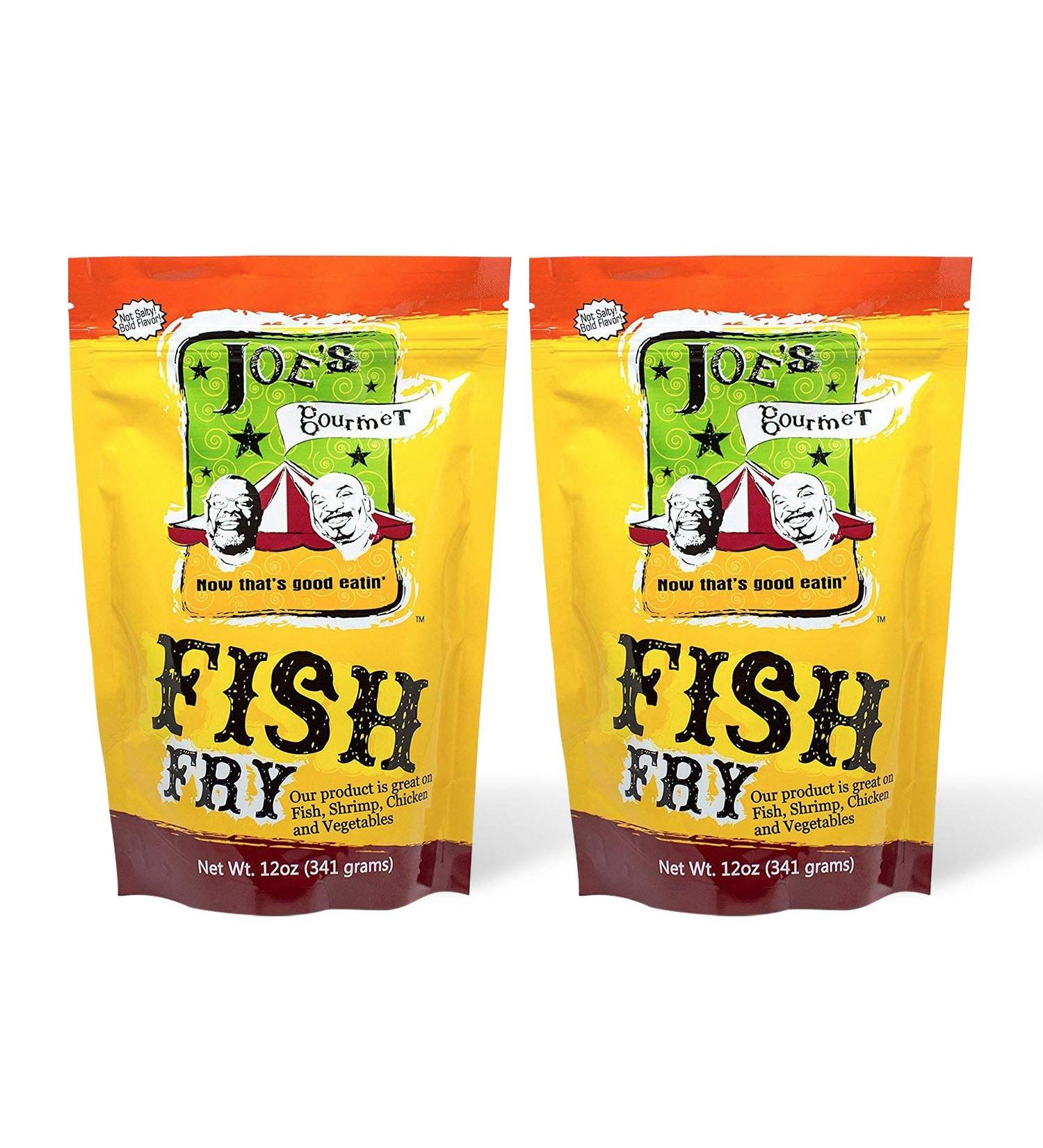 Joe's Gourmet Fish Fry Seafood Breading Mix - As Seen on Shark Tank - Seasoned Coating Mix for Fish, Chicken, Shrimp & Vegetable - Tasty Air Fryer Breading Batter - 12 Oz (Pack of 2) - Buy Online on GoSupps.com