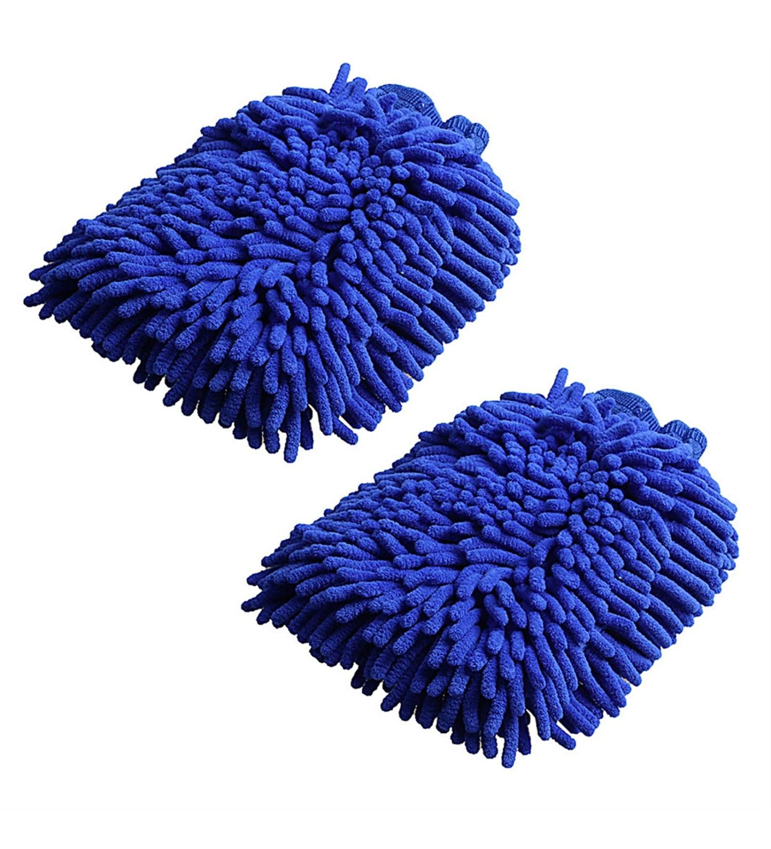 MBNVBNM Cleaning gloves Polished Dedusting Car Washing Gloves Household Super Soft External Internal Scrubbing Cleaning Gloves Reusable Blue - Buy Online on GoSupps.com