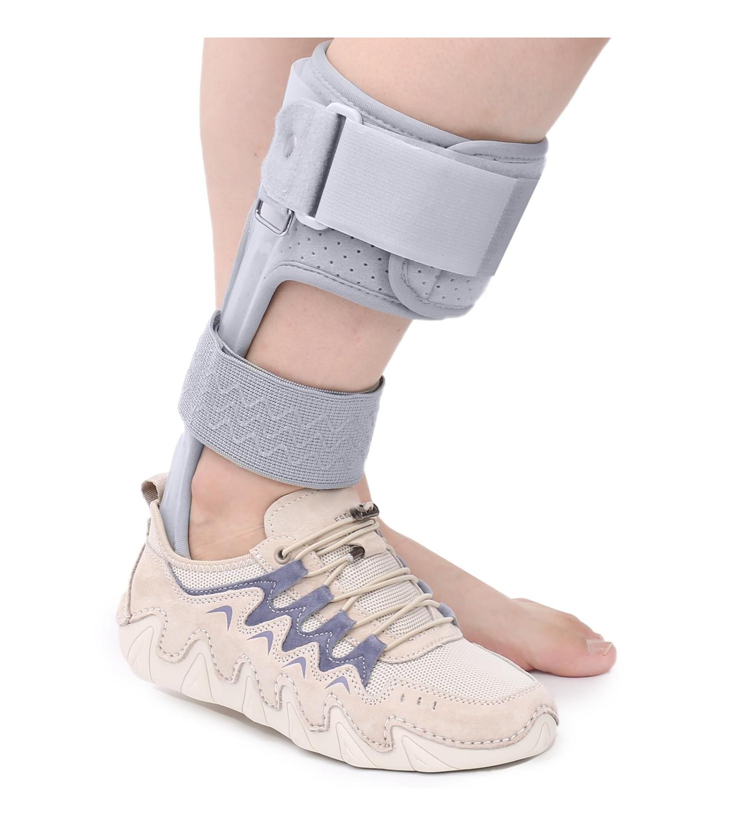 Medical AFO Foot Drop Brace for Walking | Ankle Foot Orthosis - Large Left (Comfort) - Drop Foot Stabilizer Support for Men & Women - Buy Online on GoSupps.com