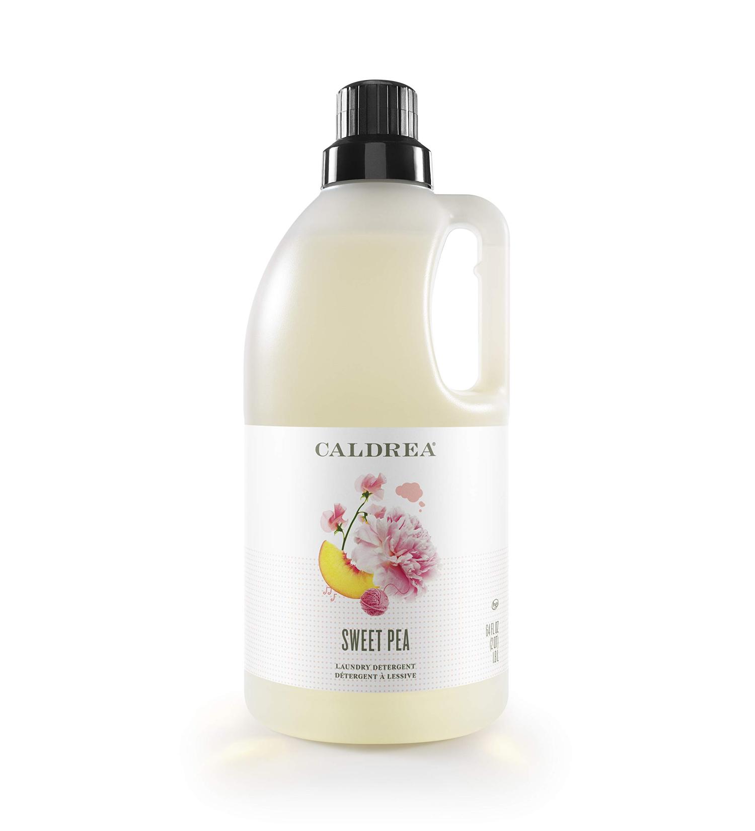 Caldrea Sweet Pea Liquid Laundry Detergent - 64 oz | Safe & Effective for All Fabrics & Temperatures - Buy Online on GoSupps.com