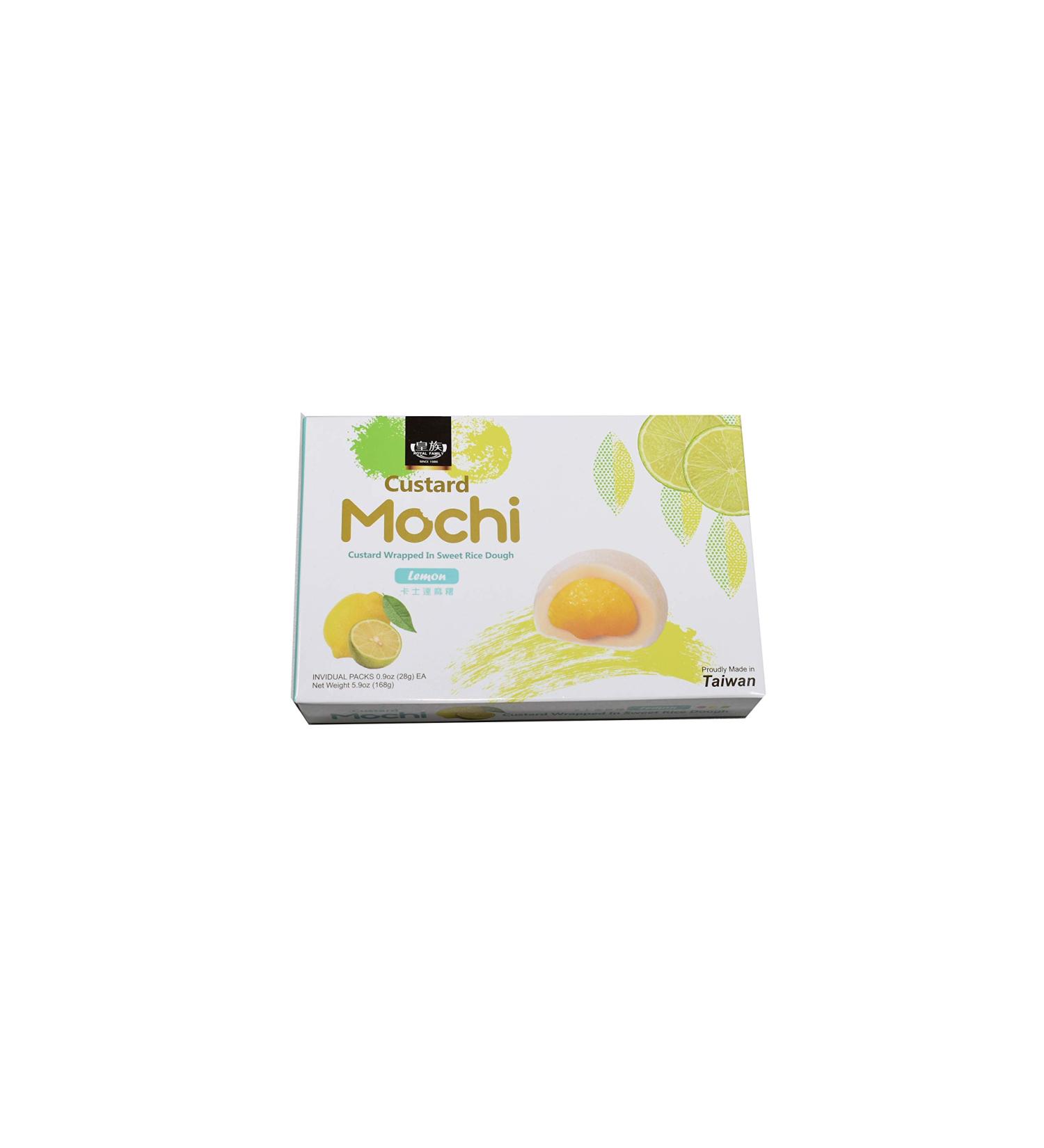 Japanese Custard Mochi - Lemon Flavor- Japanese Mochi 168g