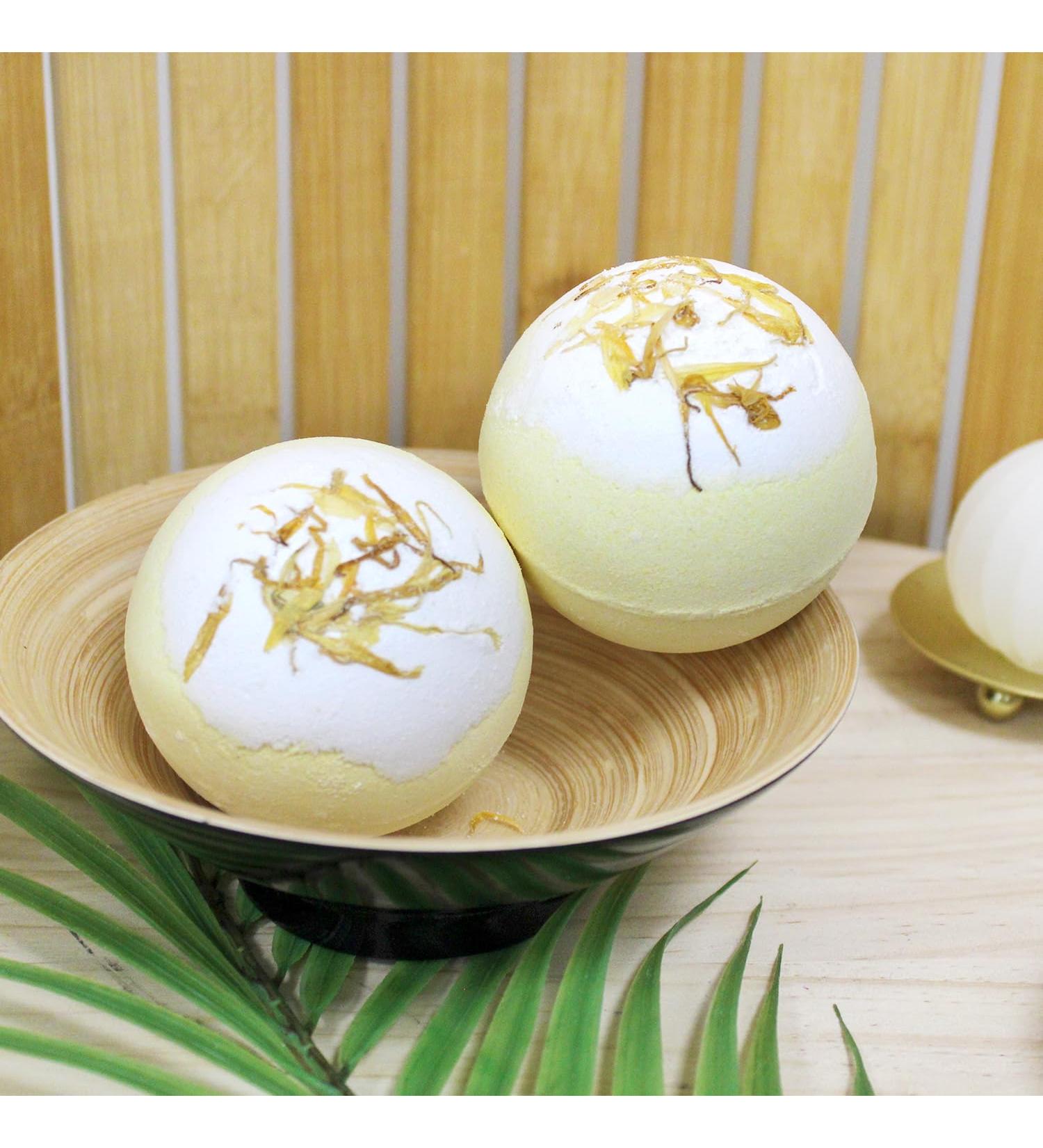 Bath Bomb 150 g - Dried Flowers - Vanilla Scent FRENCH TENDANCE - Buy Online on GoSupps.com