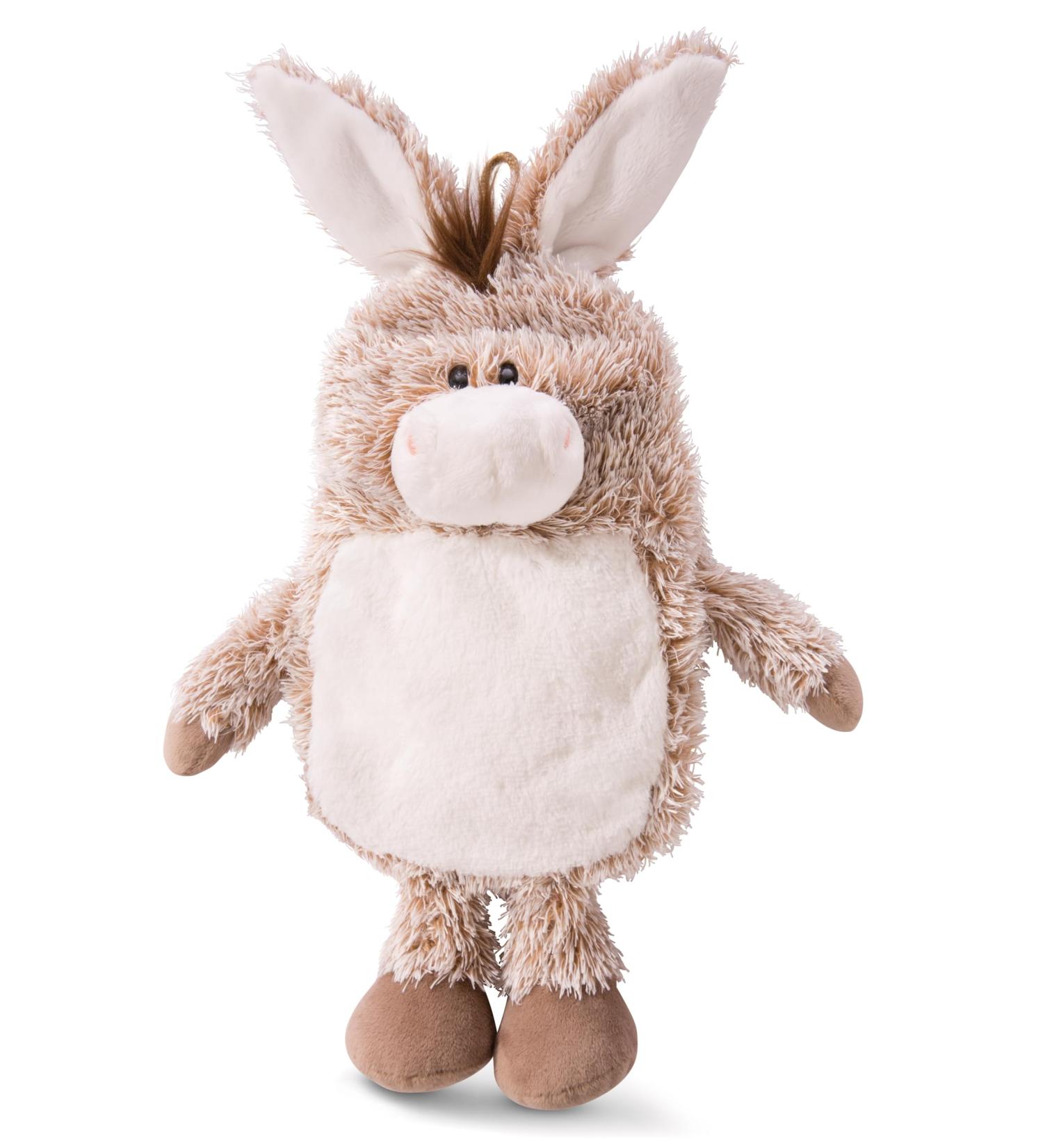 Nici 49648 Donkey 350ml | 2-in-1 Soft Cuddly Toy & Hot Water Bottle for Kids | Plush Bed Bottle for Ages 10 Months+ - Buy Online on GoSupps.com