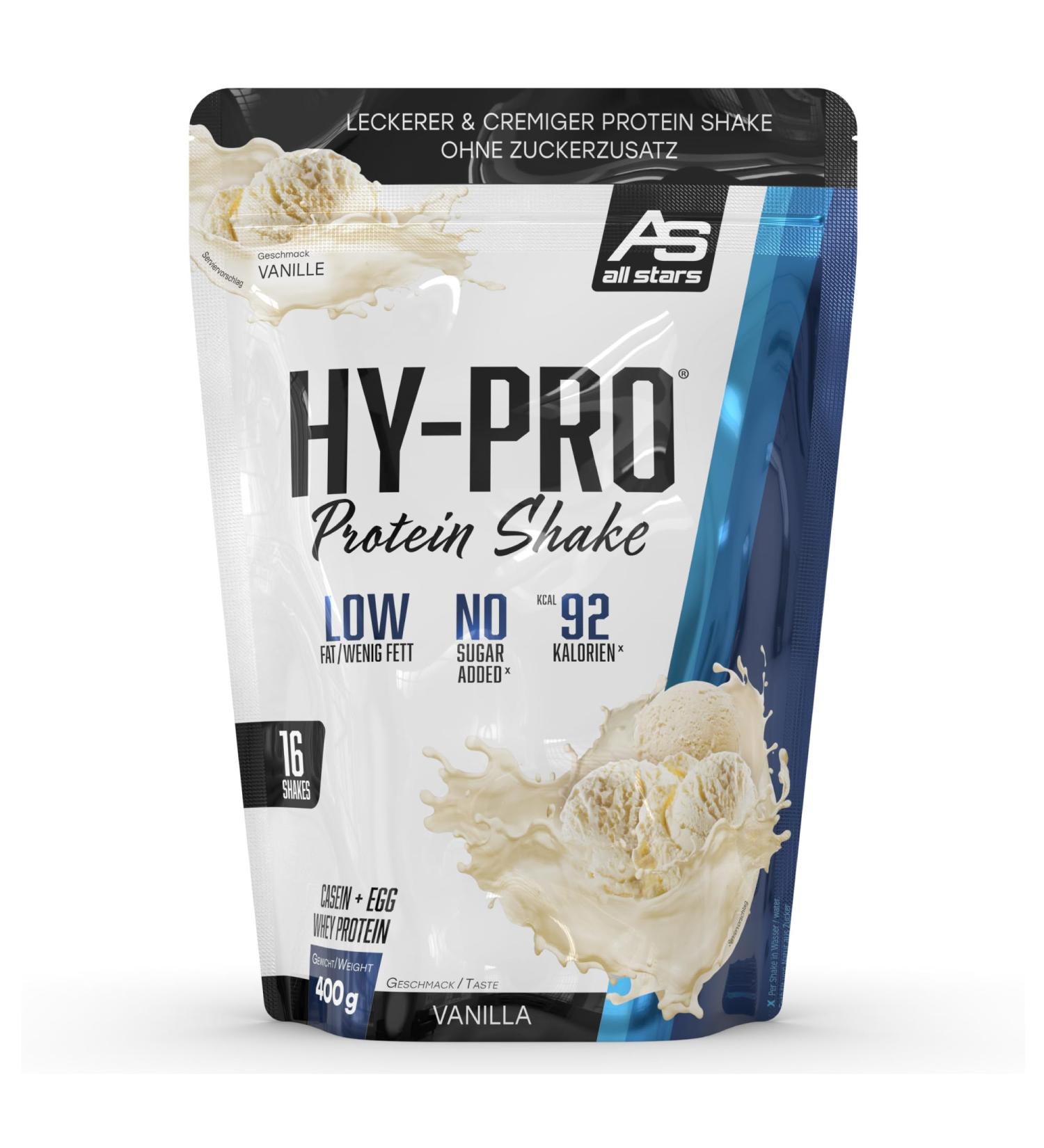 All Stars HY-PRO Protein Shake 400g - Vanilla Flavor | Premium International Shipping - Buy Online on GoSupps.com