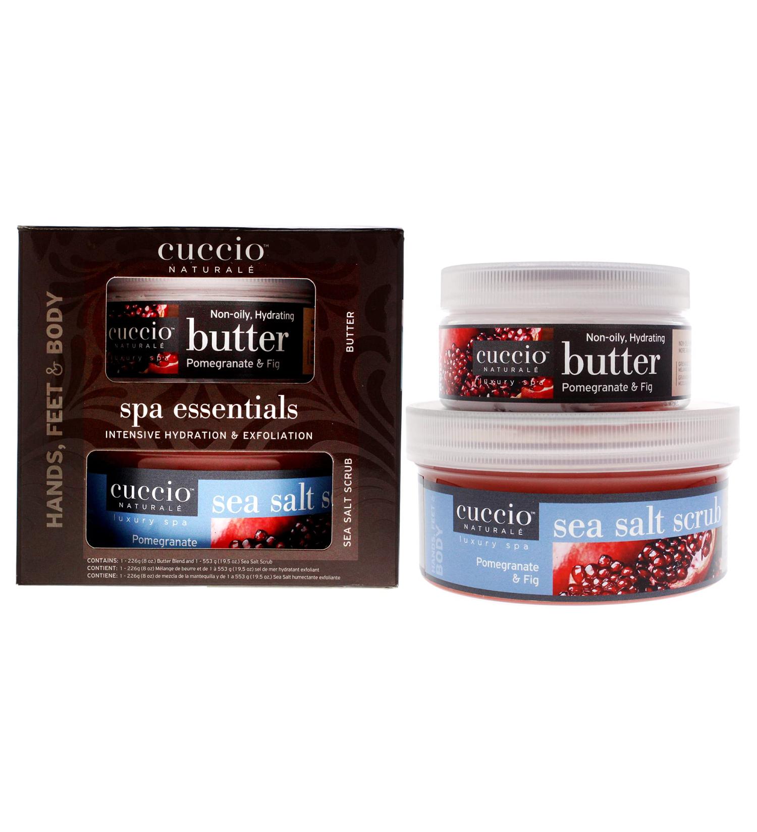 Cuccio Naturale Spa Essential Kit - Essential Oils for Soft Polished Skin - Pomegranate & Fig - International Shipping Available - Buy Online on GoSupps.com