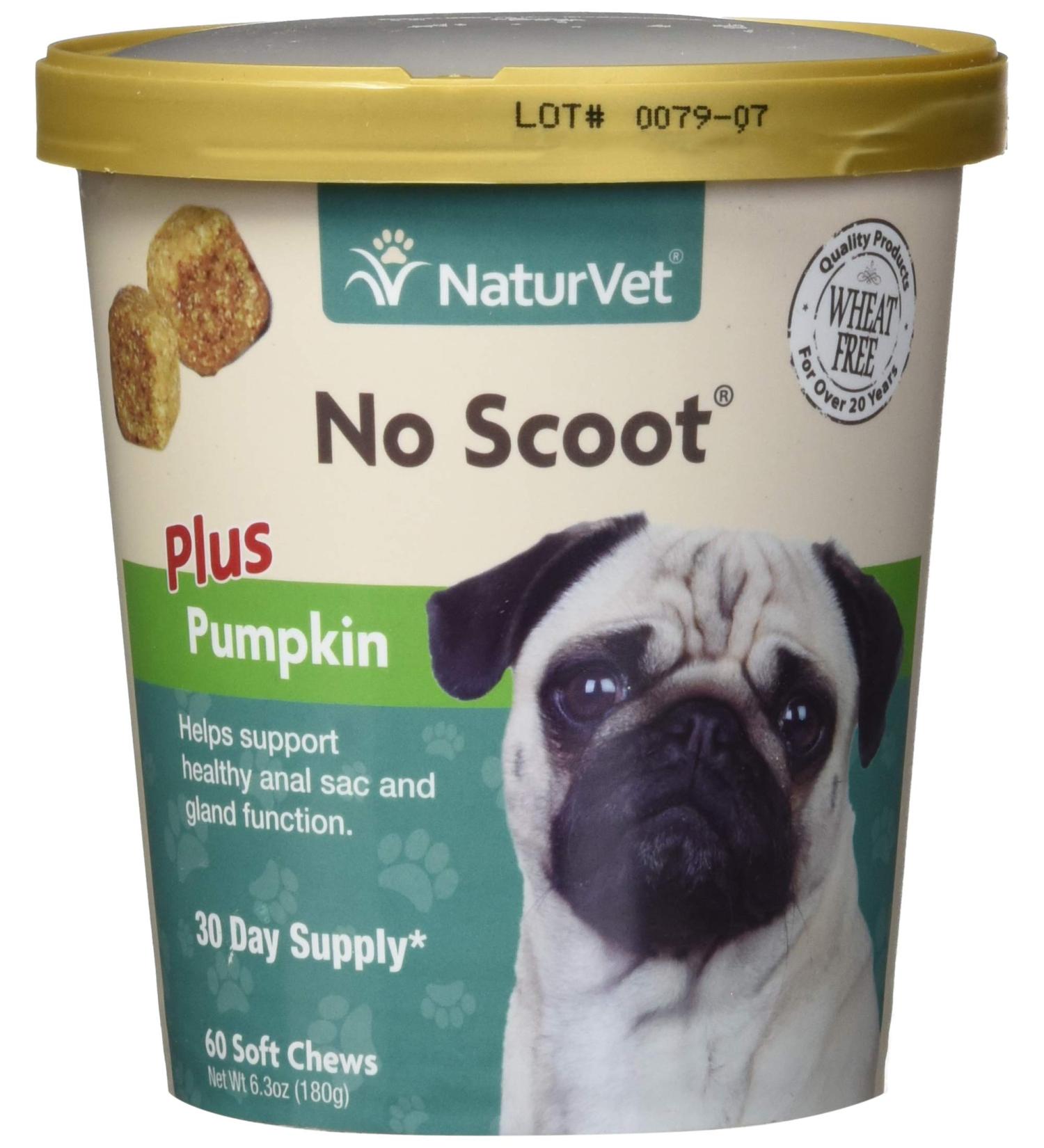 NaturVet 79903697 No Scoot Plus 60 Count Pumpkin Soft Chew - Buy Online on GoSupps.com