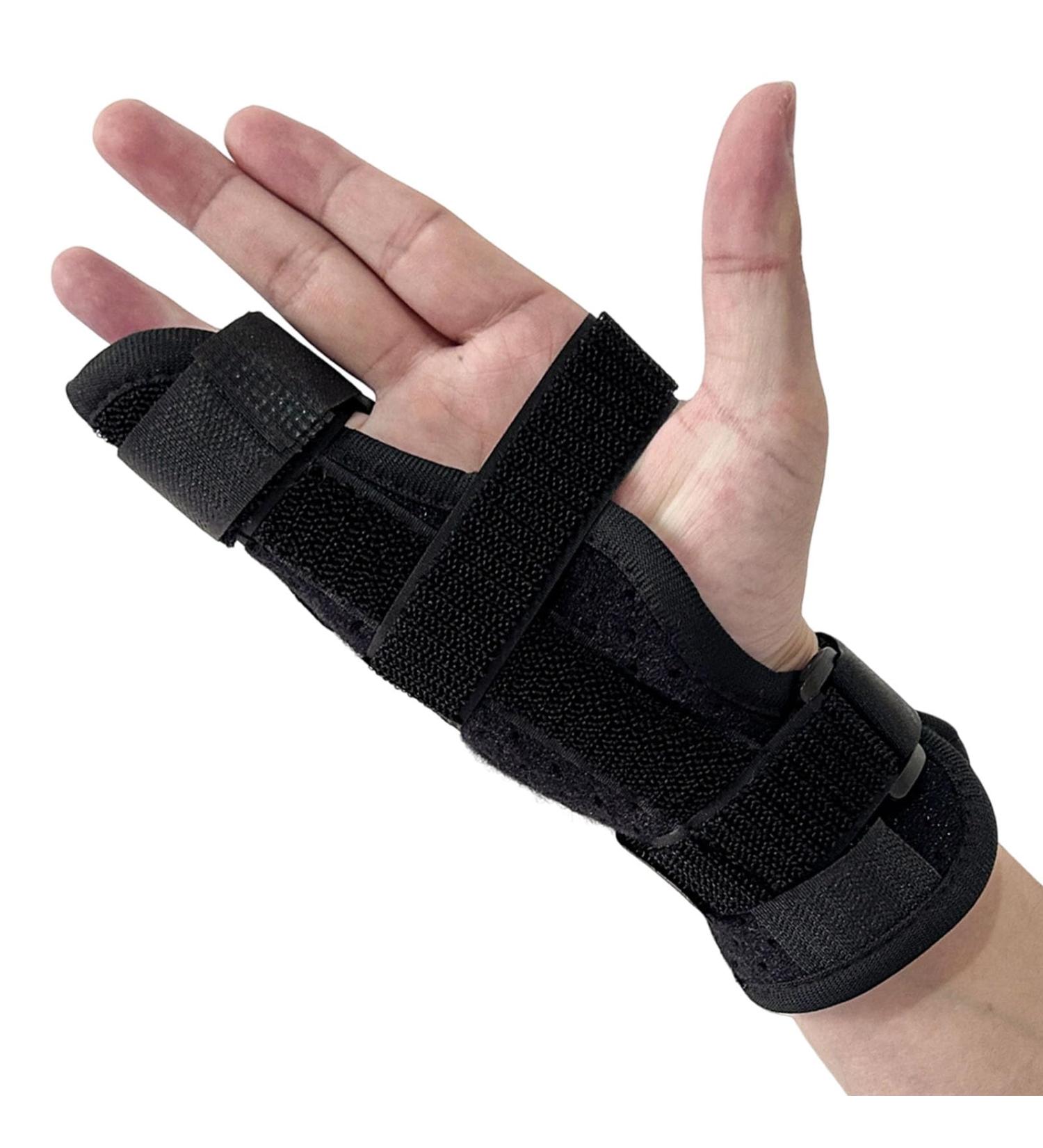 Boxer Break Metacarpal Splint Brace - Adjustable Support for 4th & 5th Finger Injuries Trigger Finger Fractures & Tendonitis - Large Size Universal Fit - Buy Online on GoSupps.com