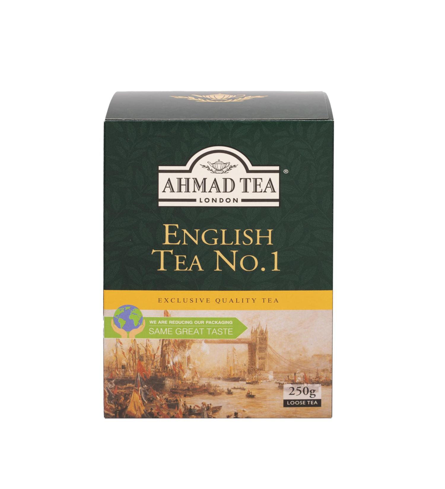 Ahmad Tea English Tea No.1 - 250g Loose Black Tea Blend of English Breakfast & Earl Grey with Bergamot - Premium International Shipping - Buy Online on GoSupps.com