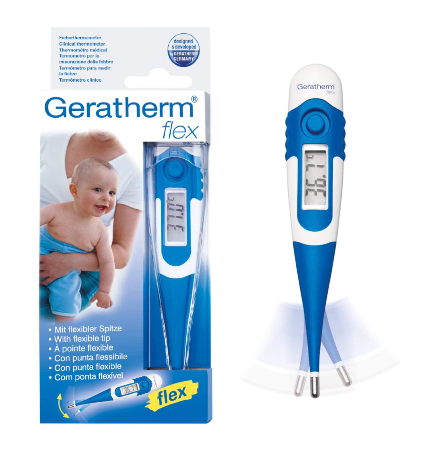 Buy Geratherm Digital Fever Thermometer for Baby & Children - Flexible Tip Blue | Best International Shipping - Buy Online on GoSupps.com
