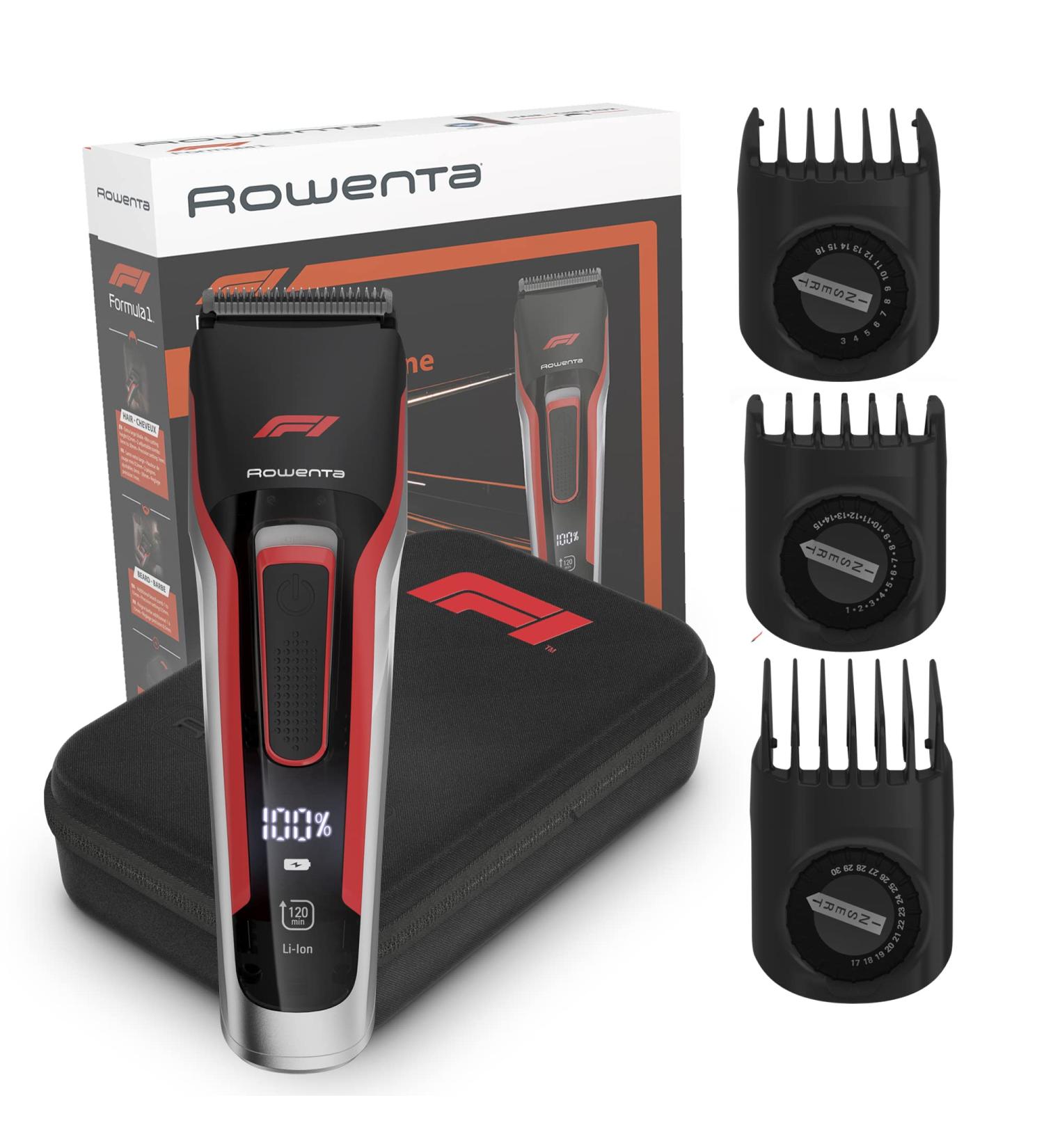 Rowenta TN524M Trimmer F1 Advancer JP21 - Black-Red | Best International Shipping & Grooming Tools - Buy Online on GoSupps.com
