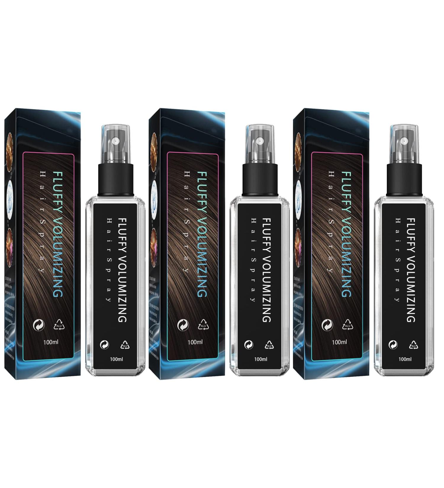 Fluffy Volumizing Hair Spray 100ml/3.38oz Magic Volumizing Spray Long Lasting Bright Non Greasy Non Sticky Hair Volume 14.5x3.5cm/5.7x1.37in - Buy Online on GoSupps.com