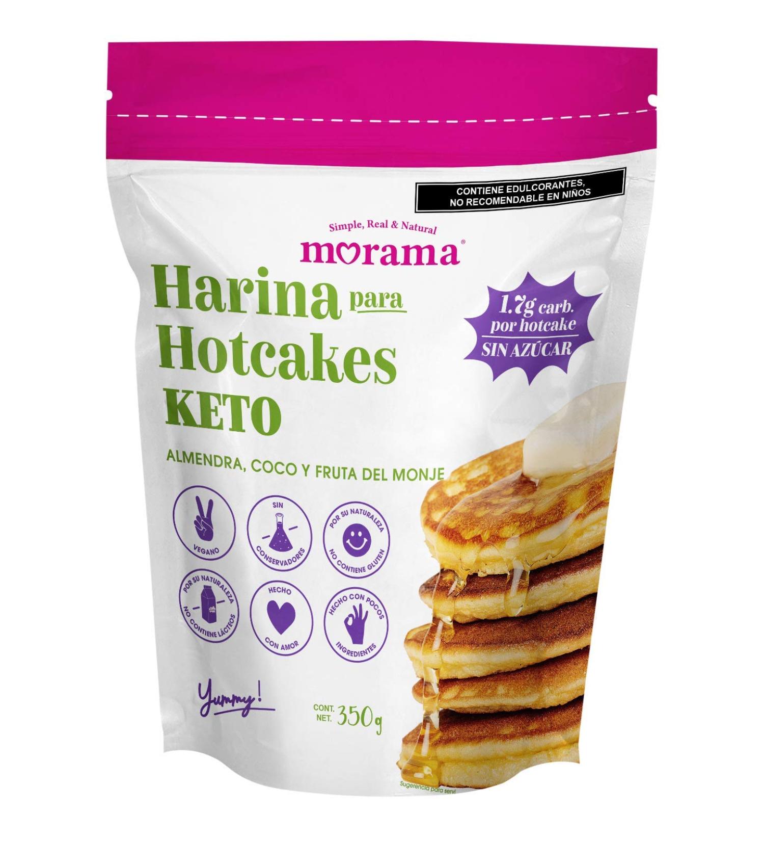 MORAMA Keto Pancake & Waffle Mix - Low-Carb, Dairy-Free, Vegan | Almond & Coconut Flour Blend for Nutritional Ketosis | Breakfast Pancakes & Waffles | 12.3oz (1 Pack) - Buy Online on GoSupps.com