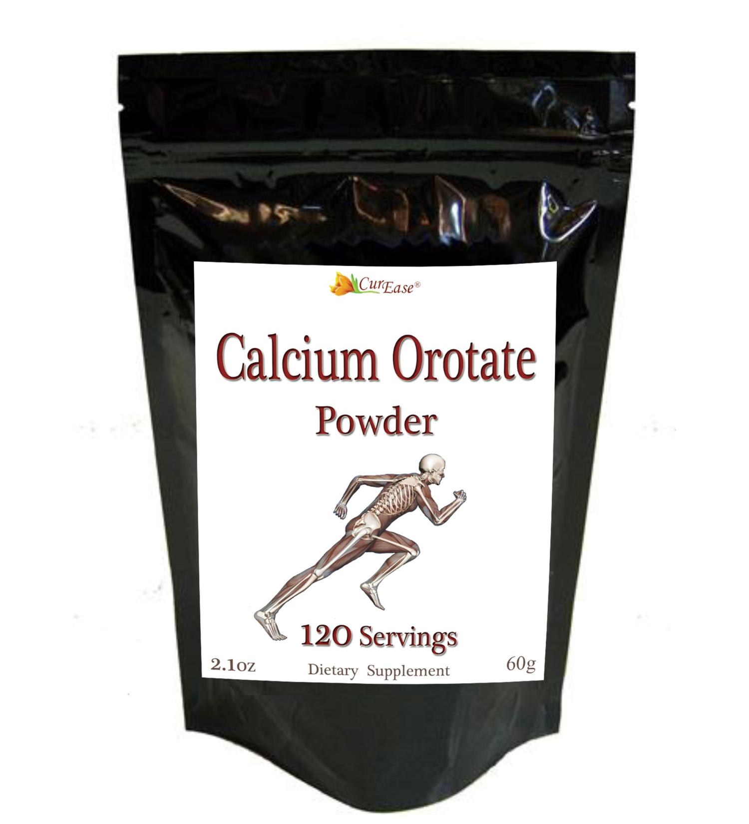 Pure Calcium Orotate Powder 500mg - 120 Servings | High-Quality Supplement - Buy Online on GoSupps.com