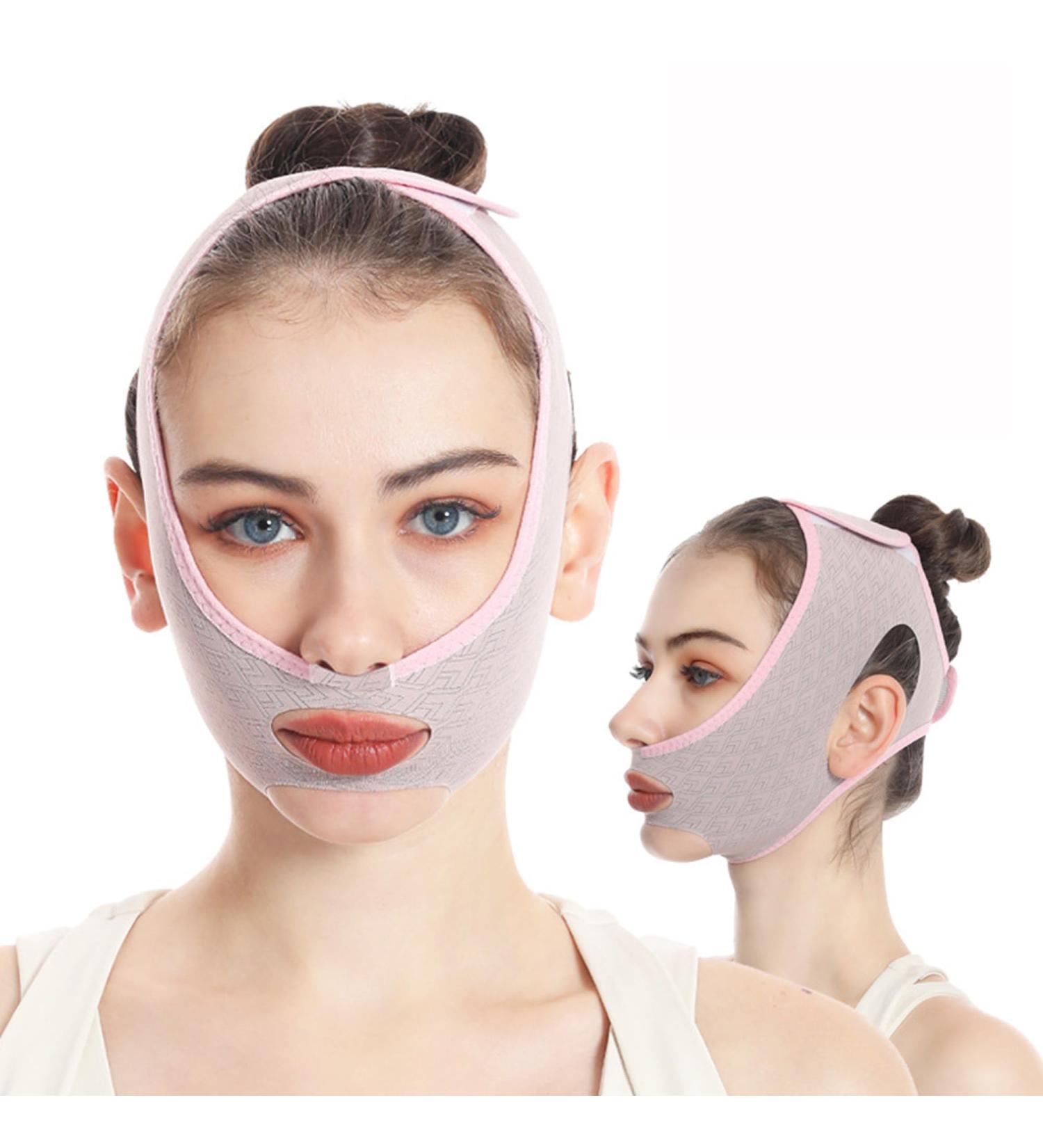 Ohyer Doppelkinn Face Lifting Belt - 2 Pack V-Line Mask for Double Chin Reduction | Reusable Sleeping Beauty Neck Mask for Men & Women - Buy Online on GoSupps.com