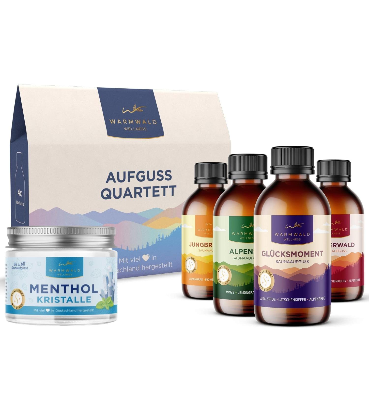 Warmwald Sauna Infusion - Natural Essential Oils & Menthol Crystals for Ultimate Sauna Experience - Buy Online on GoSupps.com