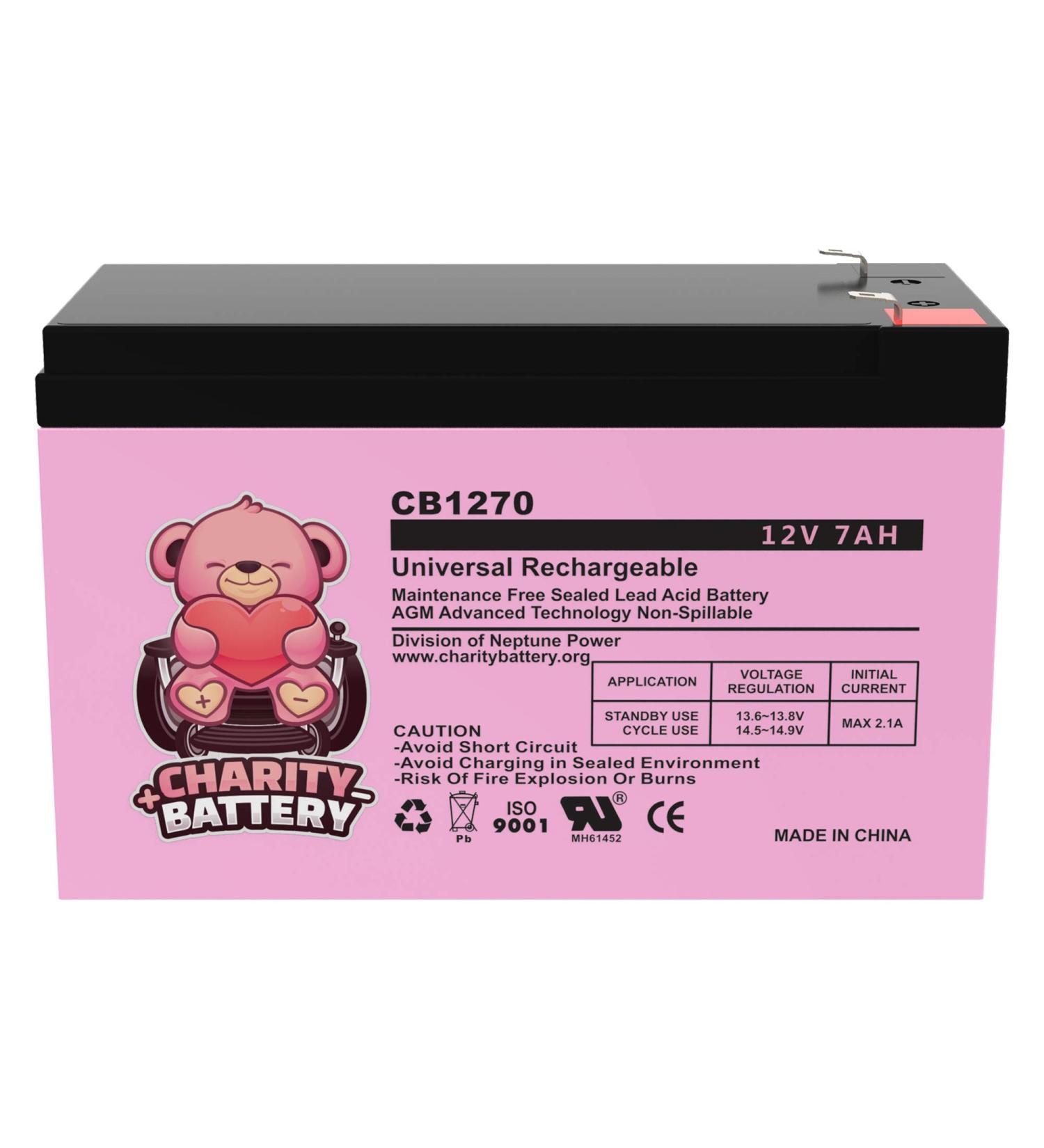 CB1270 12V 7AH Sealed Lead Acid Rechargeable Battery for Security Fire Alarms - International Shipping Available - Buy Online on GoSupps.com