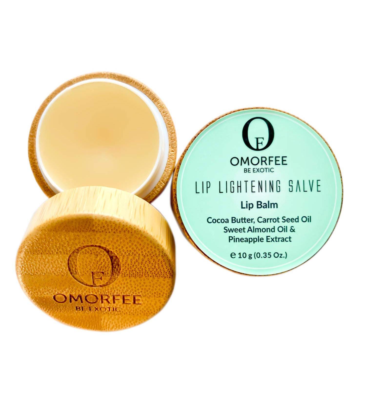 Omorfee 100% Organic Lip Lightening Balm Dark Lip Treatment Lip balm for Dark Lips Natural Lip Protection Lip Repair Lip Moisturizer Made with Cocoa Butter Carrot Seed Oil & Pineapple Extract 10 Grams/ 0.35 Oz - Buy Online on GoSupps.com