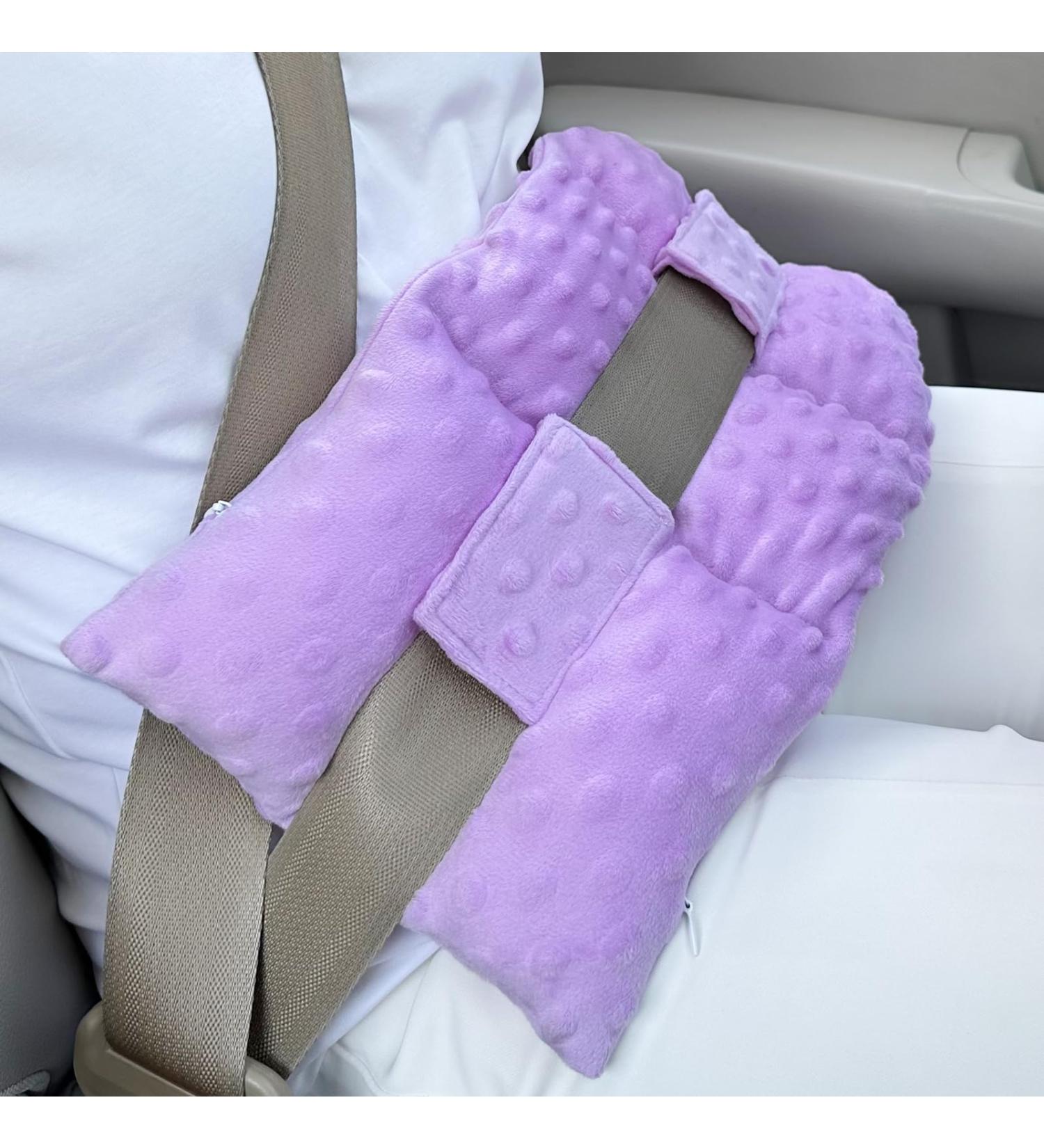 Cozy Stoma Security Belt Cushion | Stoma Safety Belt & Protection | Ileostomy & Urostomy Accessories | Minky Dot Lavender for Peritoneal Dialysis - Buy Online on GoSupps.com