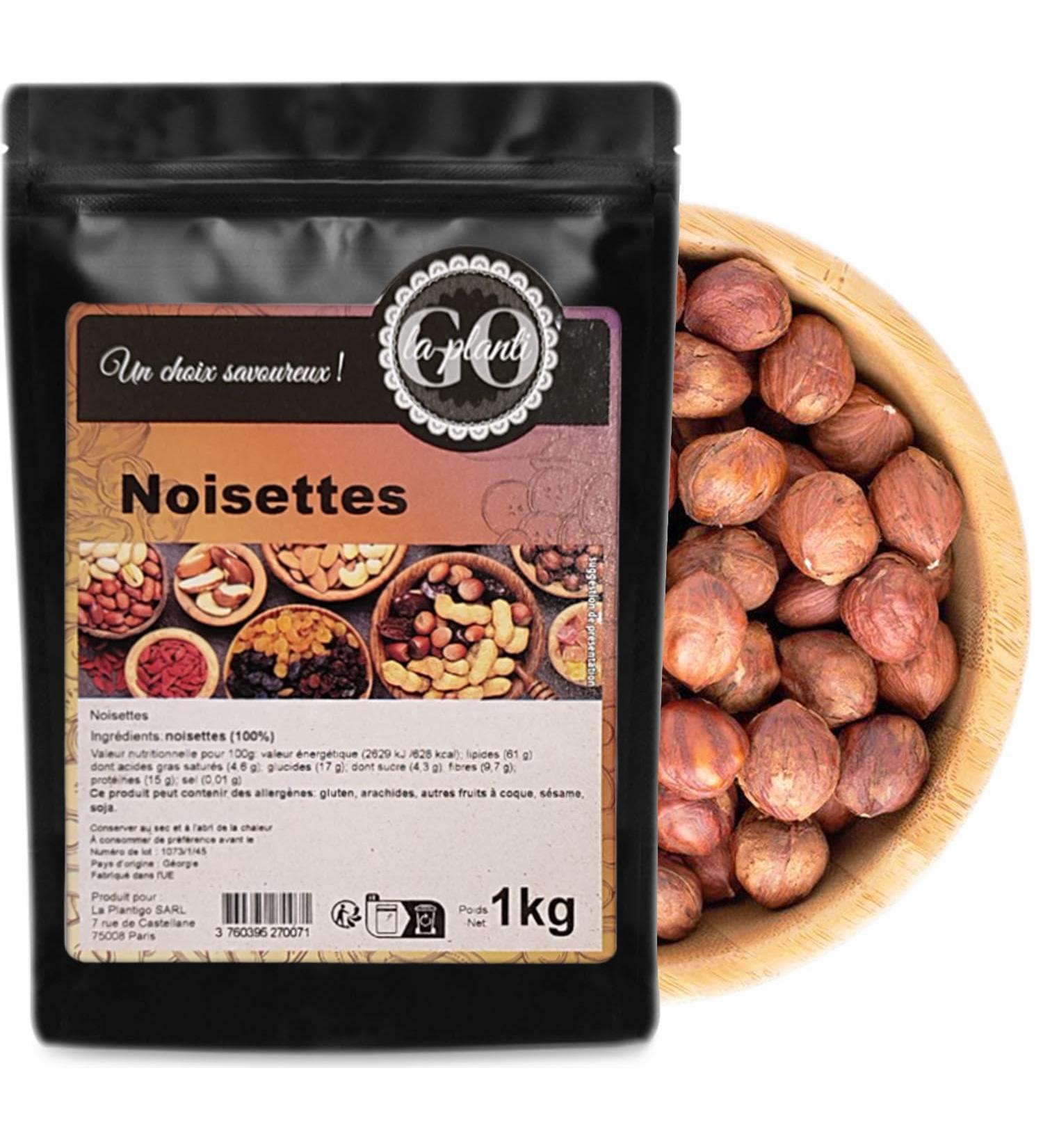 Hazelnuts 1000 g - LA PLANTIGO - Buy Online on GoSupps.com