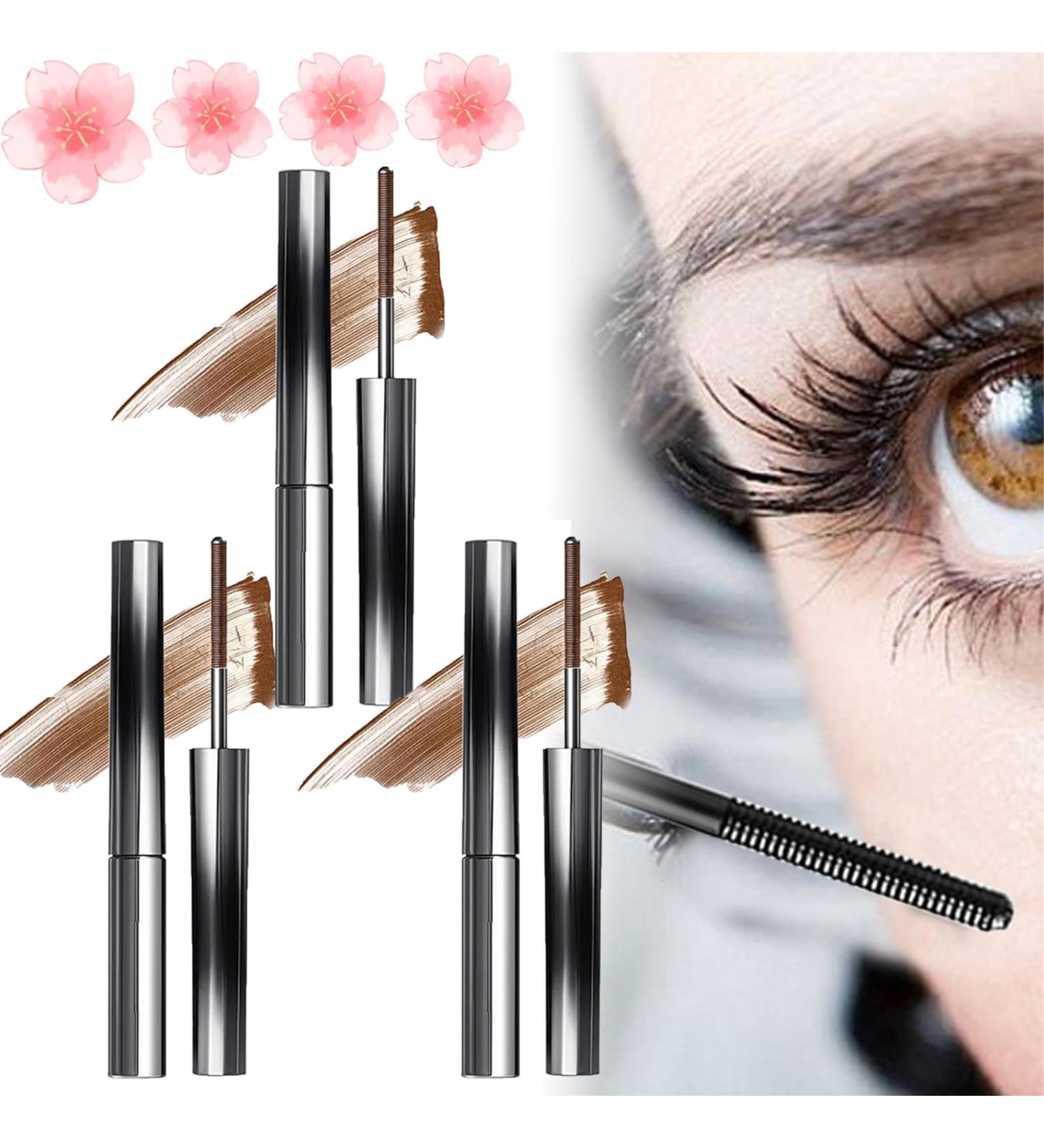 Olivia Blaire Iron Wand Mascara Vervaci Iron Rod Mascara Nour Iron Wand Mascara Waterproof Metal Rod Metal Wand Mascara Bristle Less Metal Mascara Curling Eyelash Metal Mascara (3*Brown) - Buy Online on GoSupps.com