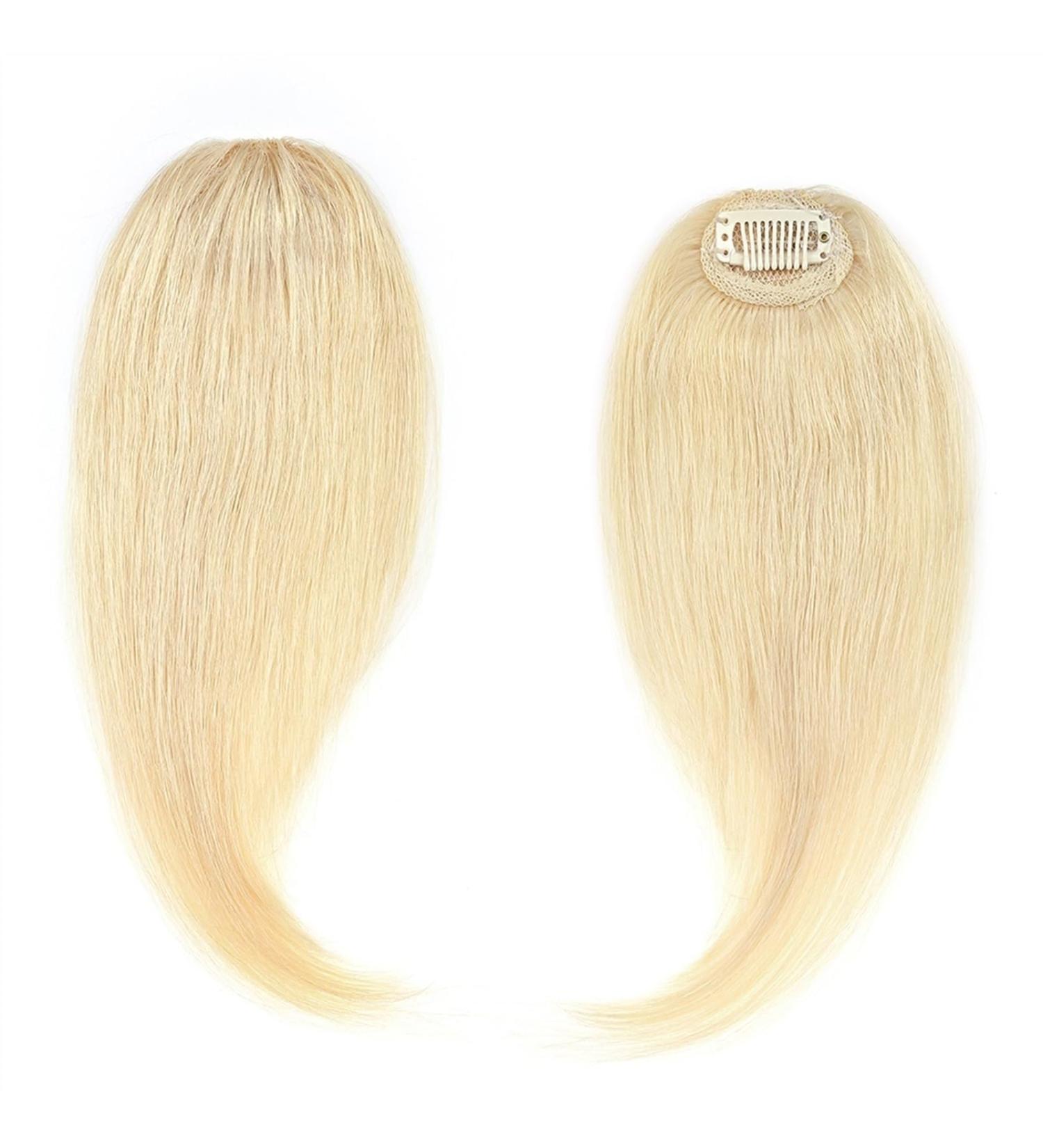 Bangs 2PCS Human Hair Clip on Bangs with Mid Part One/Two Sides Bangs Remy Hair in Extenssion French Invisible Fringe for Women Curved Bangs for Daily Wear (Color : #60 Size : 6 months) 6 months #60 - Buy Online on GoSupps.com