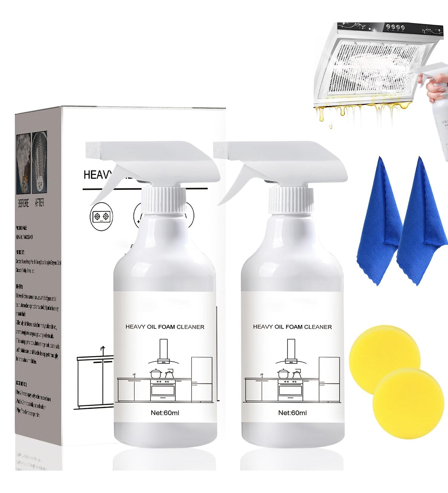 Foam Spray & Cleaner Set - Oven Cleaner All-Purpose Spray Grease Remover (2 PCS) | International Shipping - Buy Online on GoSupps.com