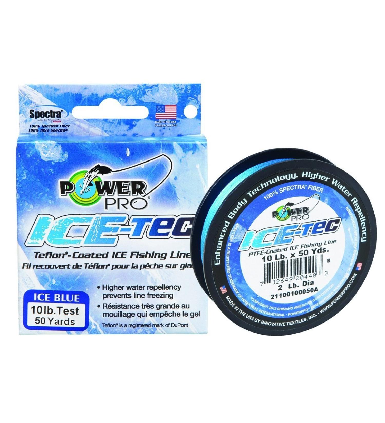 Power Pro 23400100050A Ice-Tec 50-Yard Ice Line, 10-Pound, Blue