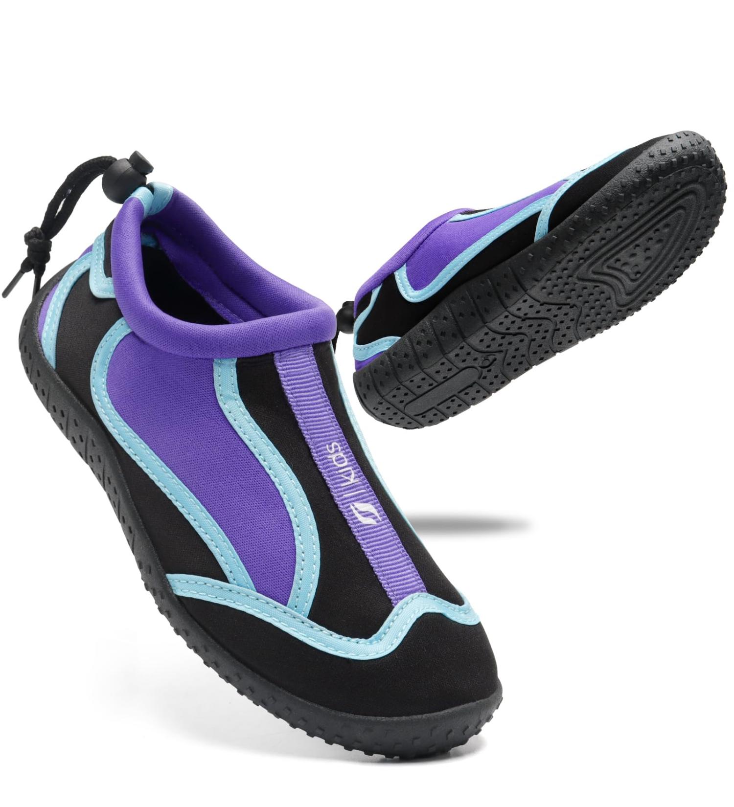 STQ Kids Bathing Shoes | Children's Water & Beach Shoes for Boys & Girls - Size 35 EU - Purple - Buy Online on GoSupps.com