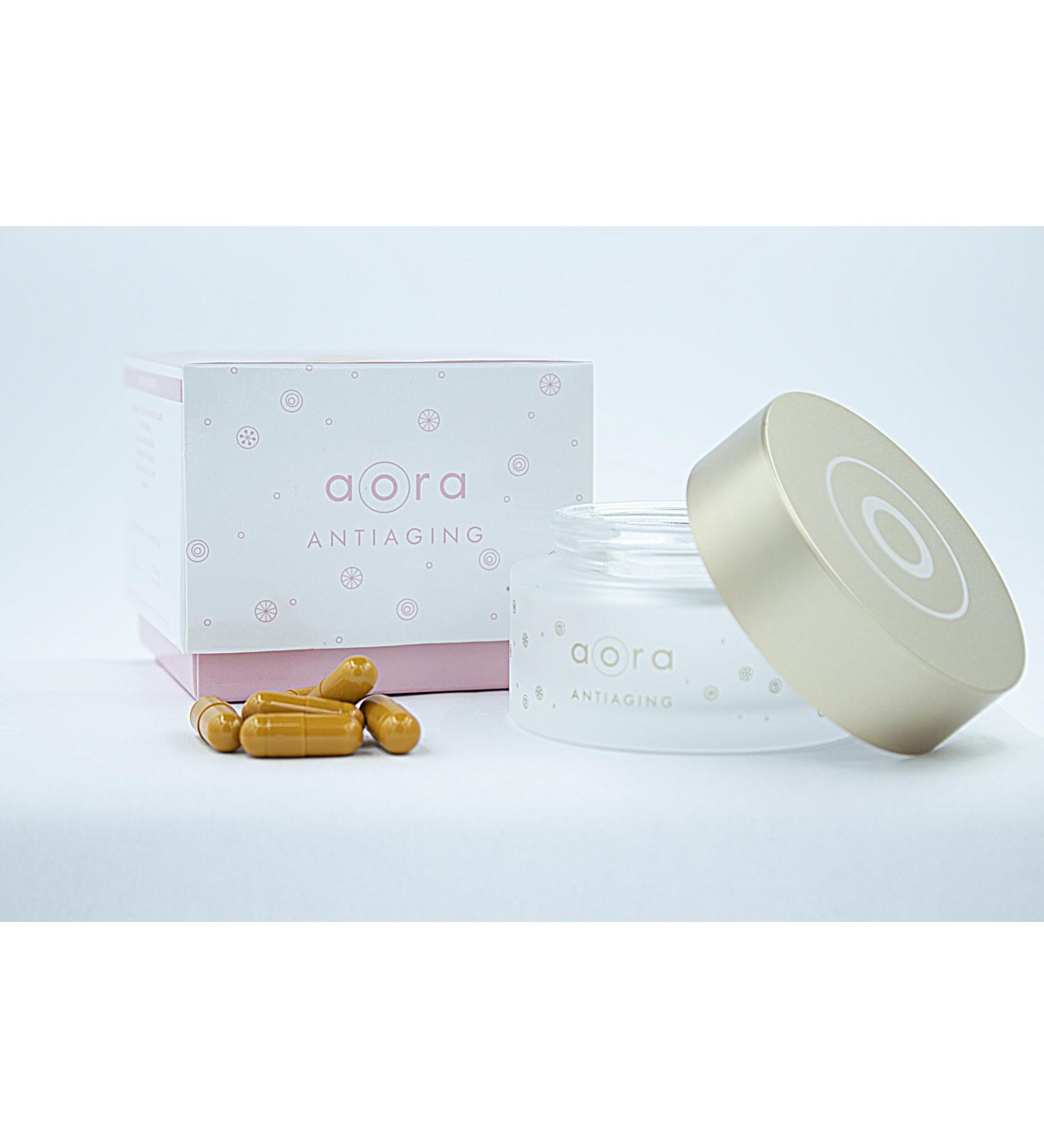 AORA ANTIAGING: Anti-aging treatment for the skin (2 months) - Buy Online on GoSupps.com