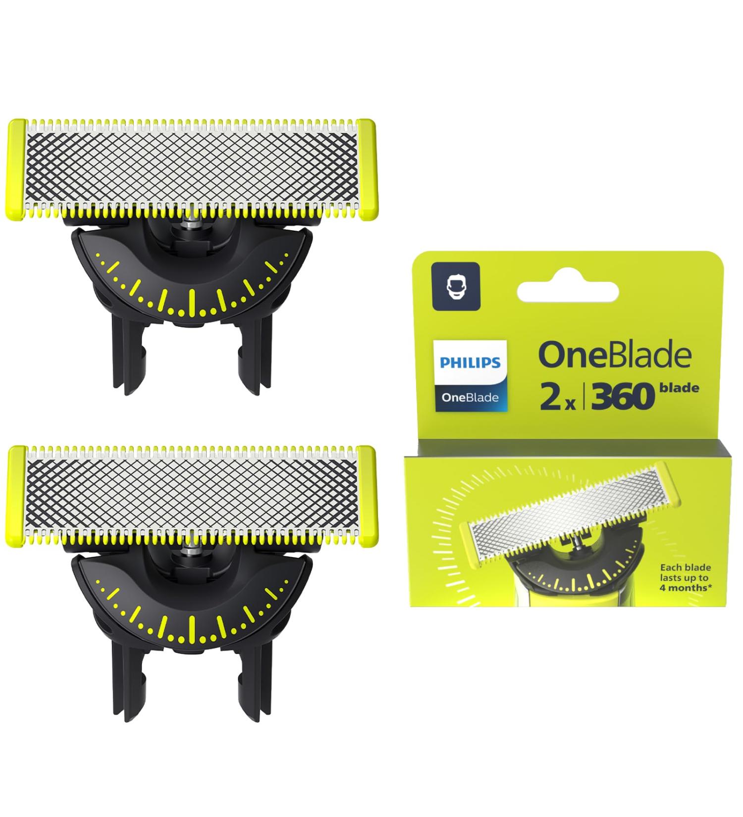 Philips OneBlade 360 Ersatzklingen f r OneBlade Electrorasierer und Trimmer mit verstellbarem 5-in-1-Kamm langlebiger Edel - Buy Online on GoSupps.com