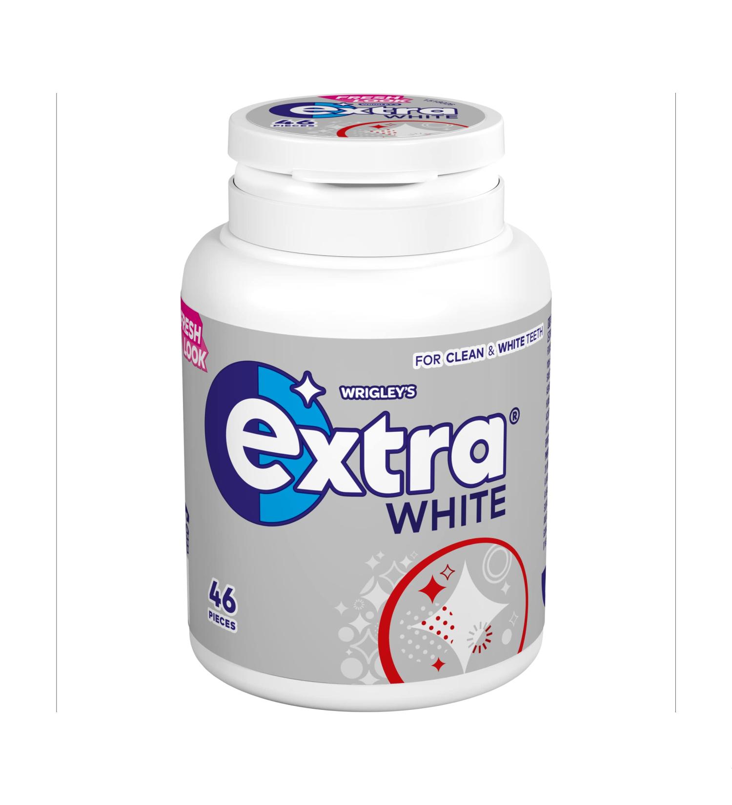 Extra White Chewing Gum Sugar Free 46 pieces - Buy Online on GoSupps.com