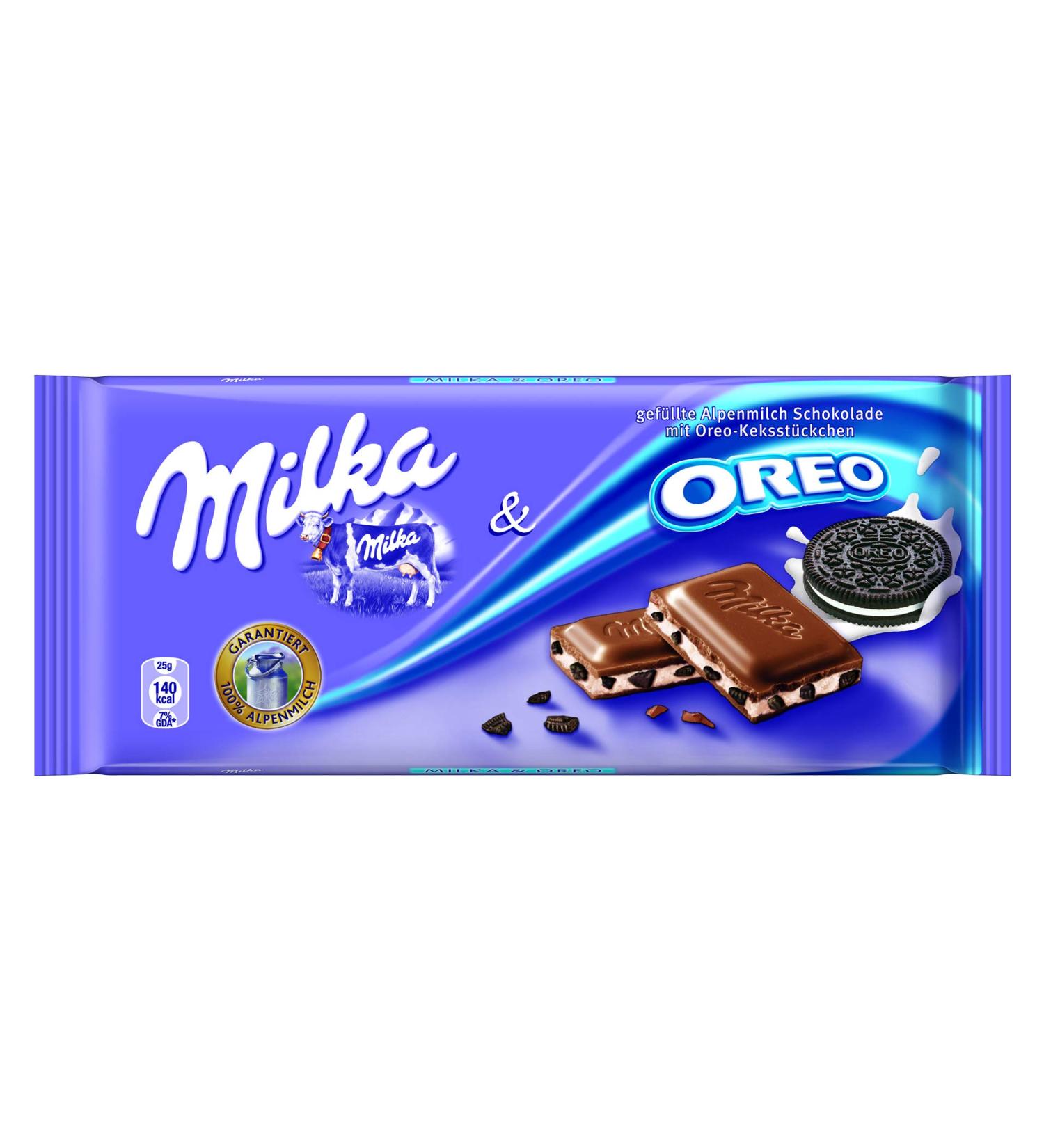 Milka - Chocolate bar Oreo (Tafel Oreo) | Total Weight 100 grams