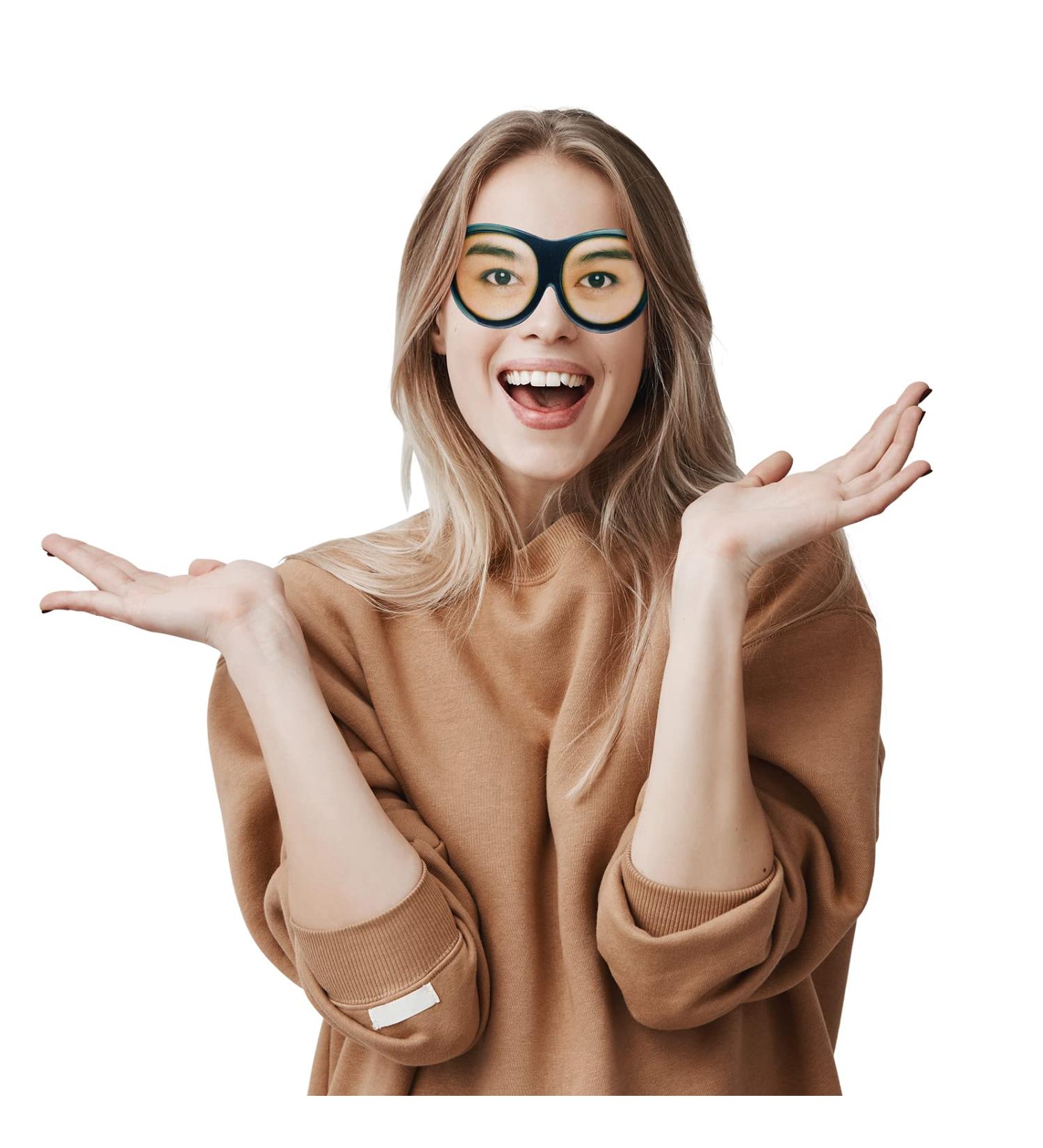 Open-Eyed Funny Sleep Mask | Soft Breathable Eye Mask for Sleeping | Adjustable Head Strap for Travel and Rest - Buy Online on GoSupps.com