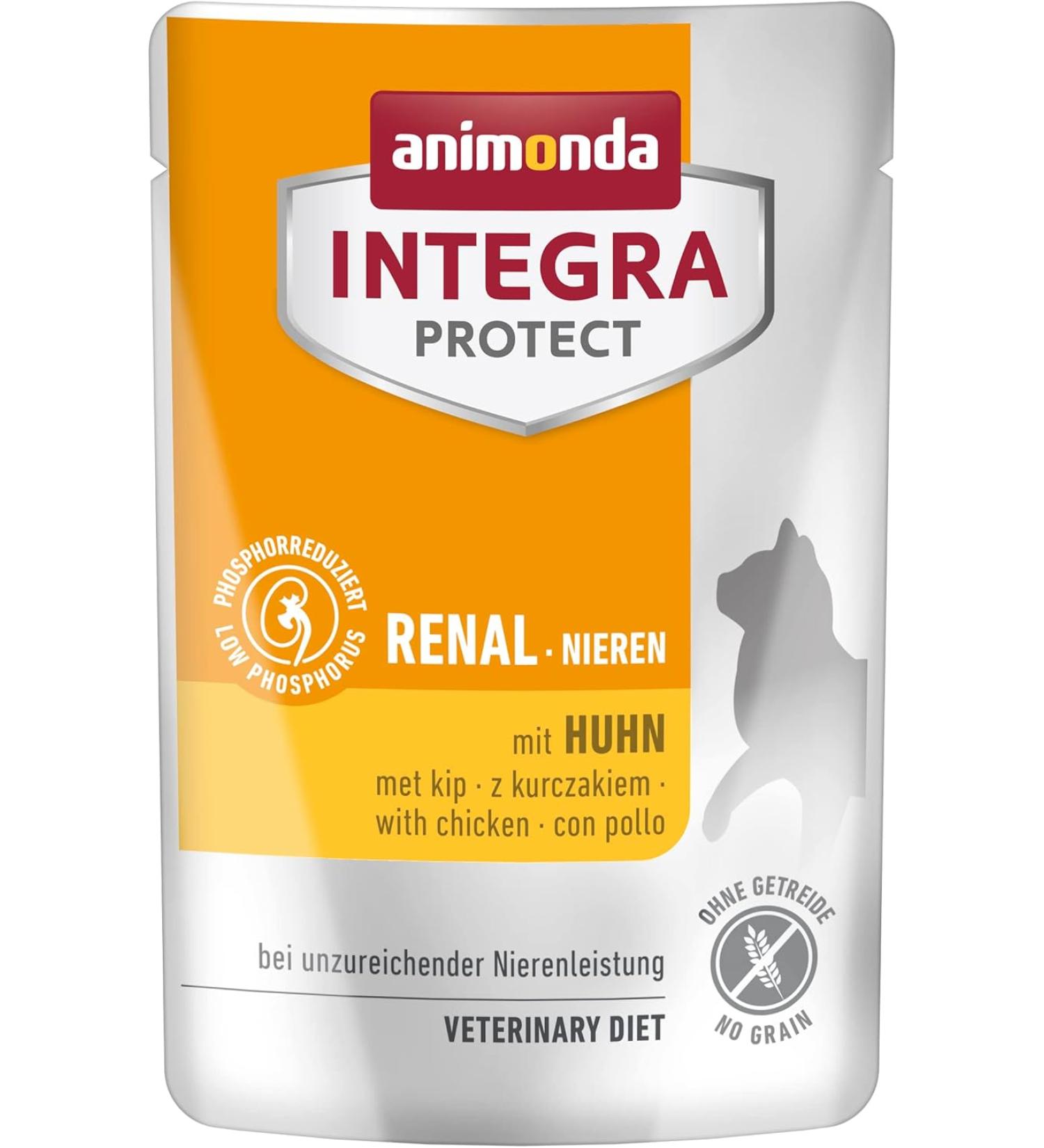 Animonda Integra Protect Wet Renal Kidney Cat Food - Renal with chicken - Pack of 24 - 85g - Buy Online on GoSupps.com