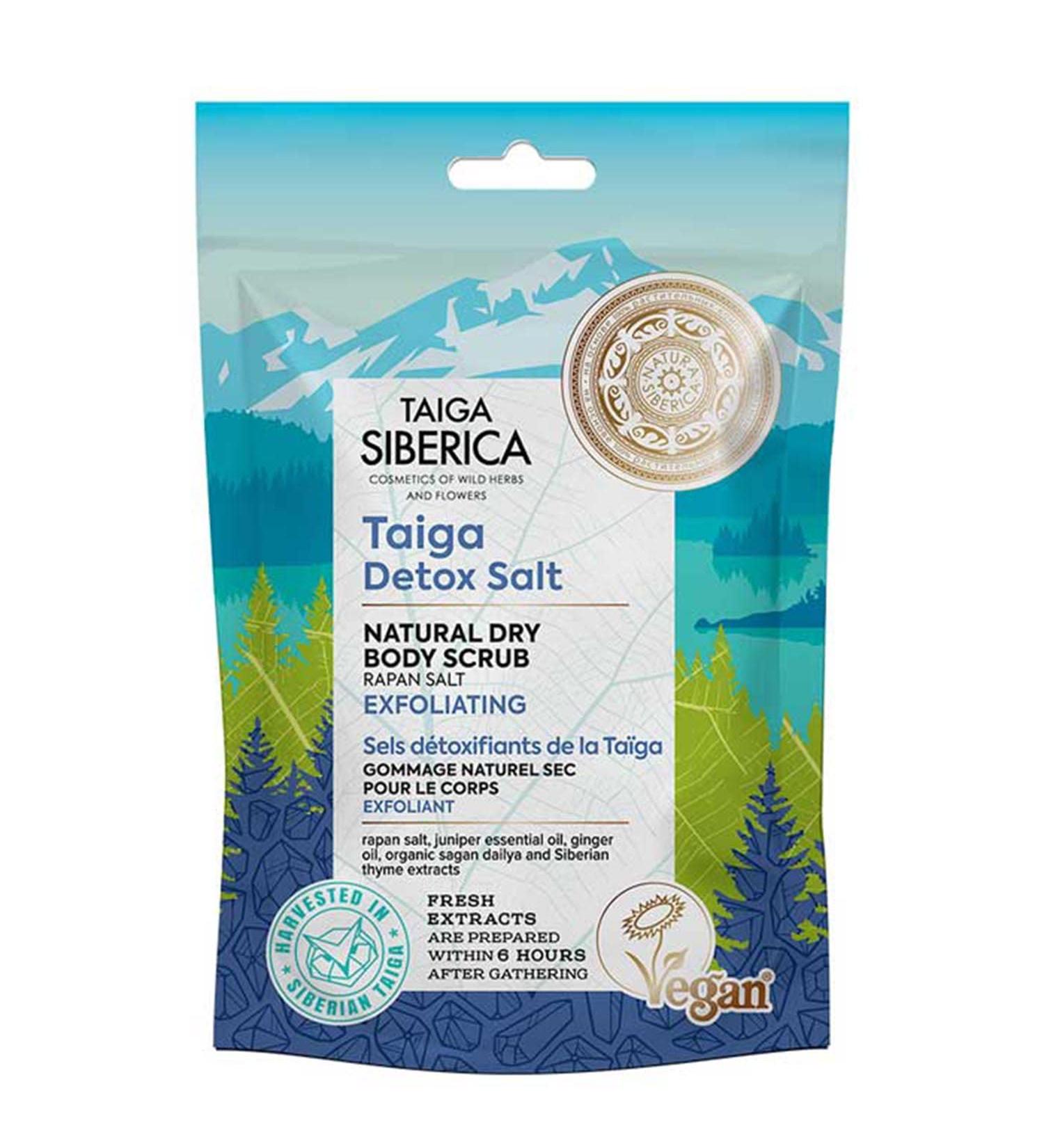 Taiga Siberica. Natural Dry body scrub Exfoliating 250 g