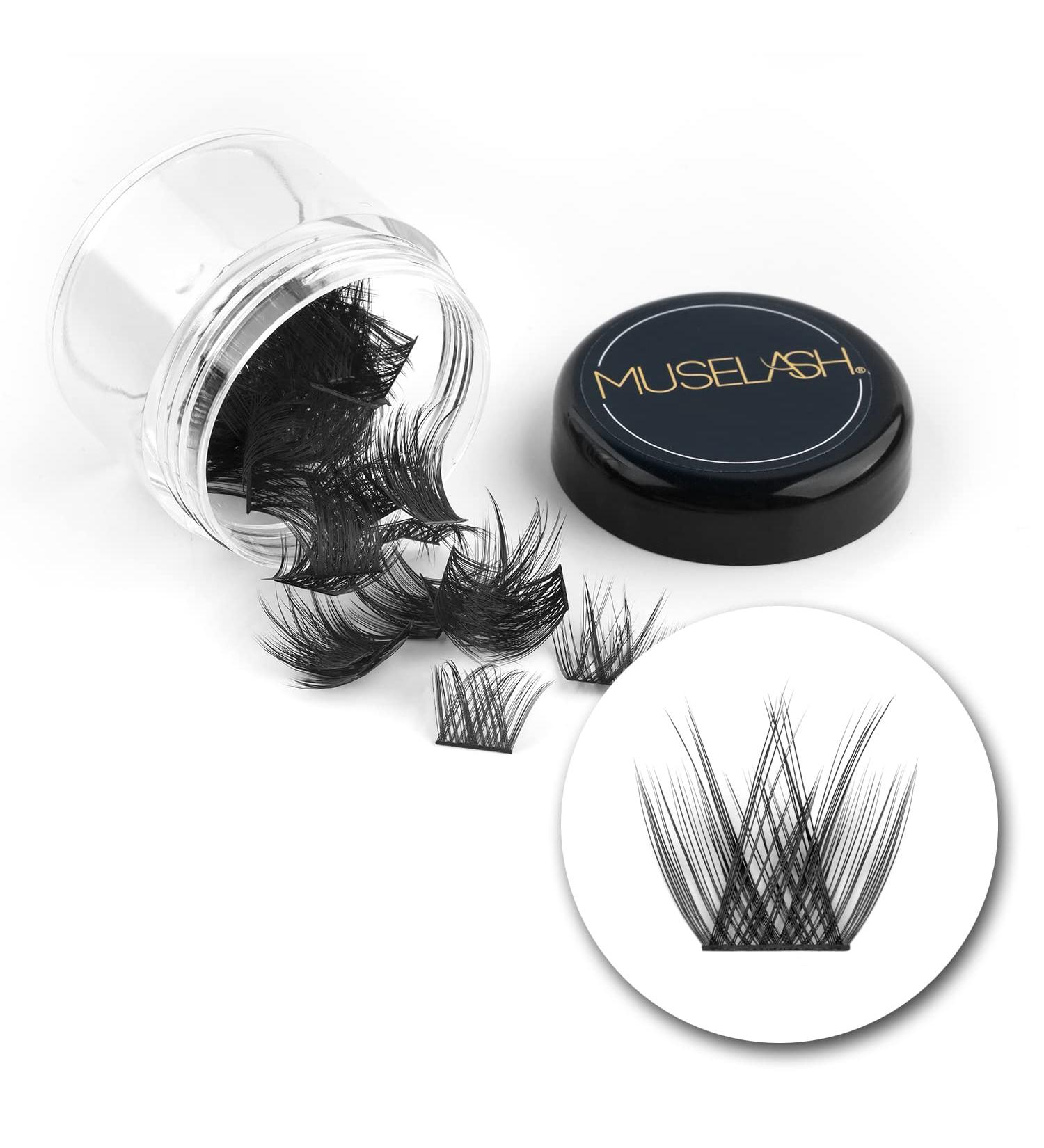 48 Clusters DIY Eyelash Extensions - MUSELASH 10mm Soft Fluffy C Curl Lashes for Natural Look - Buy Online on GoSupps.com