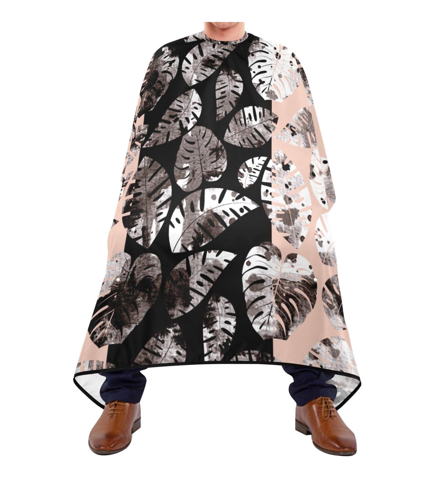 Waterproof Barber Cape - Japanese Style Vintage Pink Cheetah Haircut Bib for Men & Women | Unisex Hair Cutting Cape - Buy Online on GoSupps.com