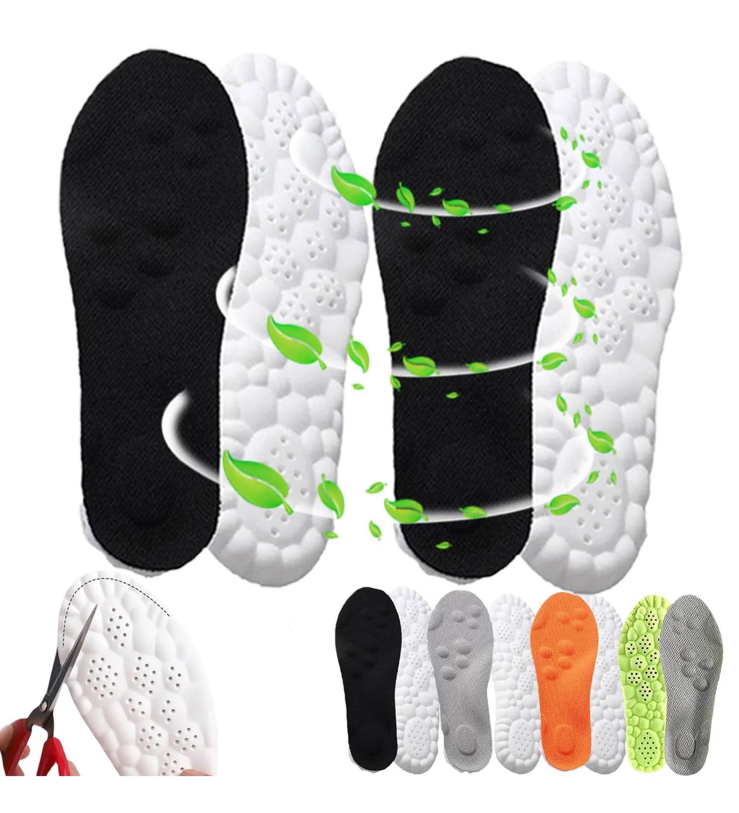 4D Cloud Technology Insoles - Ultra Comfortable Memory Foam Insoles for Men & Women (2 Pairs Size 10-11) - Perfect Sports Shoe Solution - Buy Online on GoSupps.com
