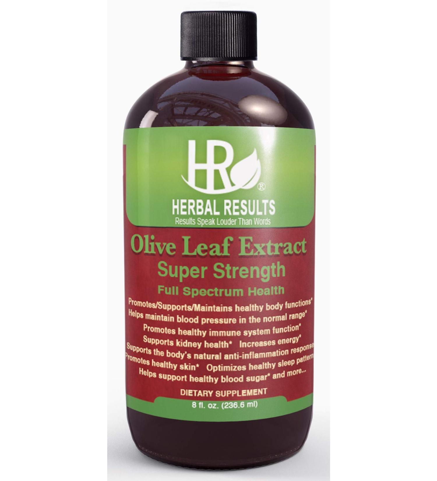Super Strength Olive Leaf Extract Liquid - 8oz Herbal Supplement for Immune Support & Health Remedies - Buy Online on GoSupps.com