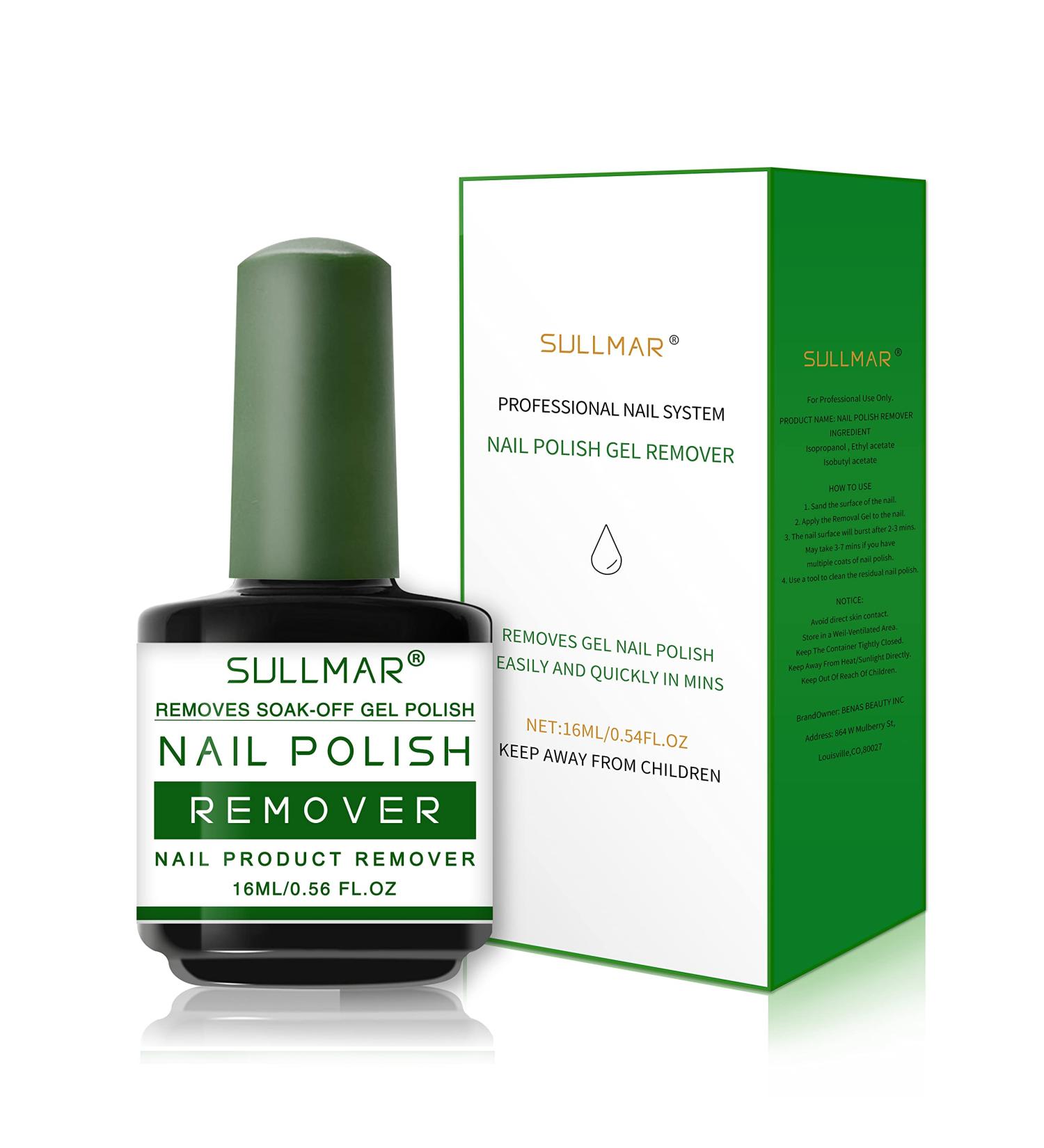 SULLMAR Gel Nail Polish Remover - Fast 1-3 Minute Easy Removal - 15ml - Buy Online on GoSupps.com