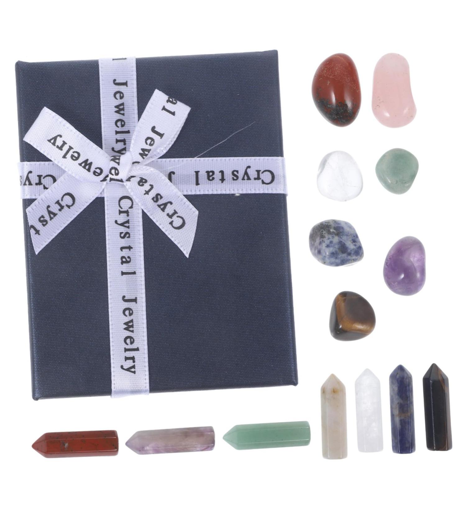 Buy Irregular Crystal Gem Set | Natural Mineral Stones Home Decor | Unique Ornamental Stones for Learning & Decoration - Buy Online on GoSupps.com
